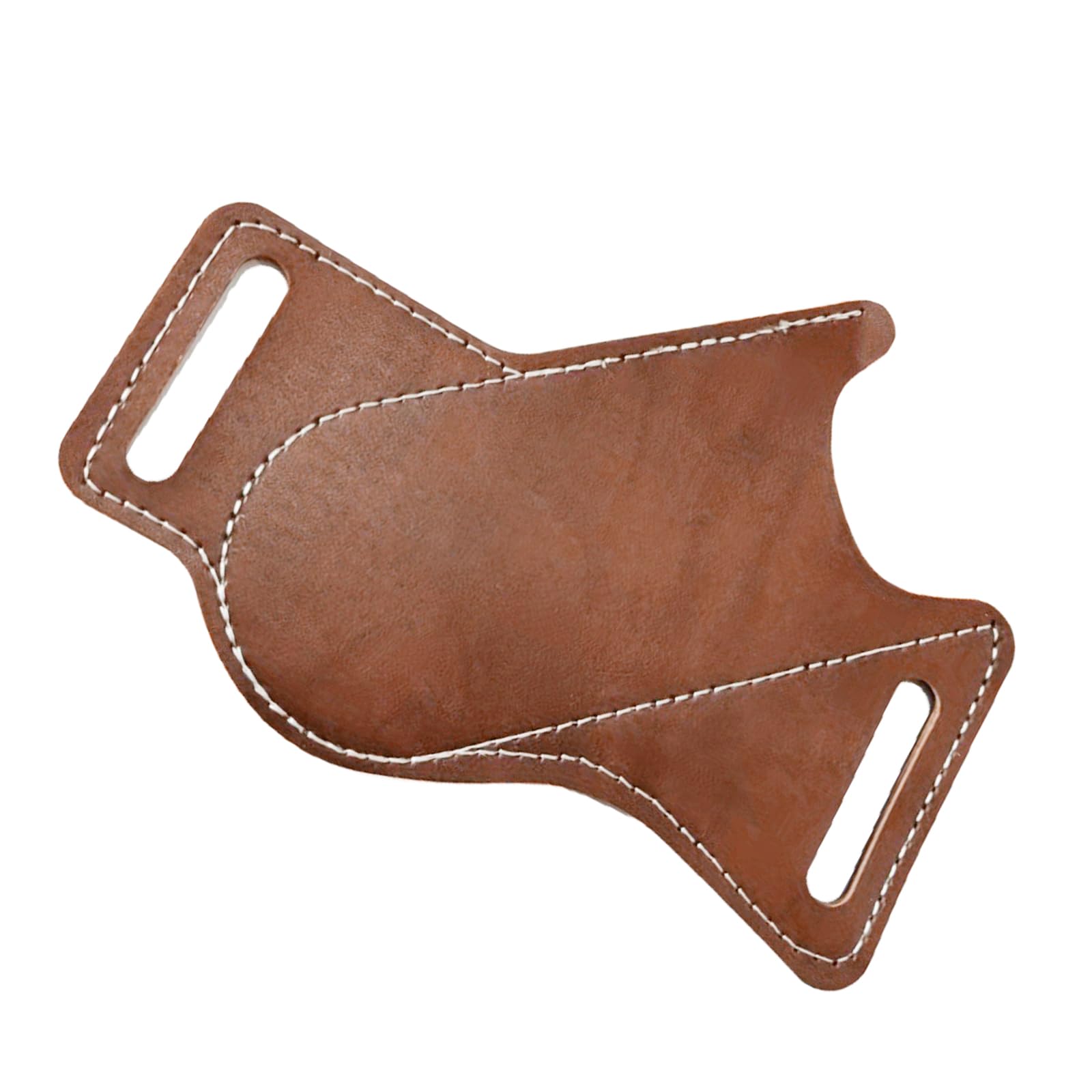Hgenahgtf Men's Dark Brown Compact Folding Cutter Sheath Pu Leather Tool Organizers Belt Pouches For Gift Outdoor Camping Belt Bag Leather Bag