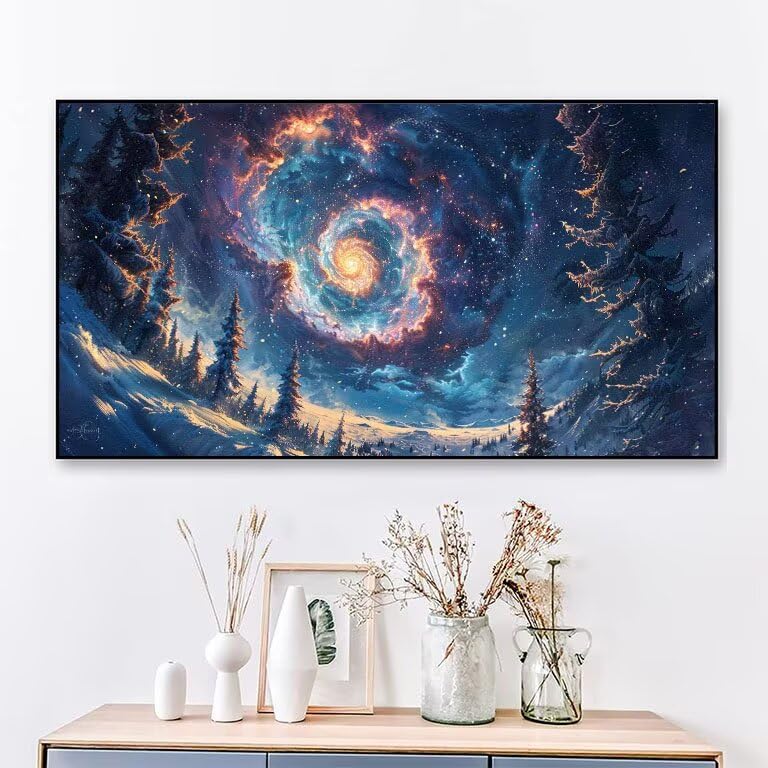 Diamond painting adulte arbre multicolore - Kit peinture diamant 60x120 cm - 2