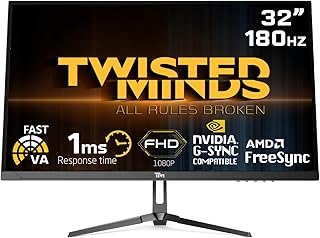 Twisted Minds 32inch, HDR,FHD,180Hz, VA, OD, MPRT 1ms, HDMI2.0 Gaming Monitor TM32FHD180VA