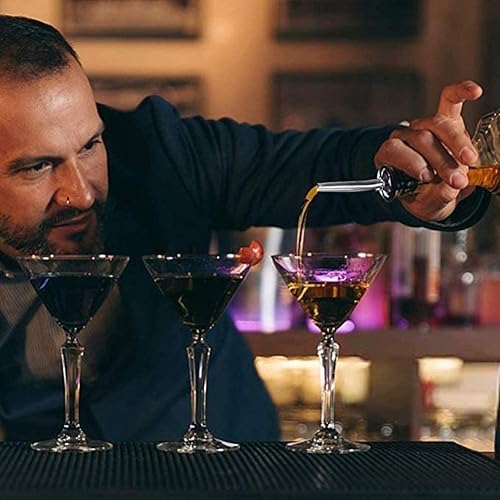 Miniatura 2 de ONOTEC Juego de coctelera, kit de camarero, kit de barman de mezcla de acero inoxidable con soporte, herramientas de barra profesionales, para el