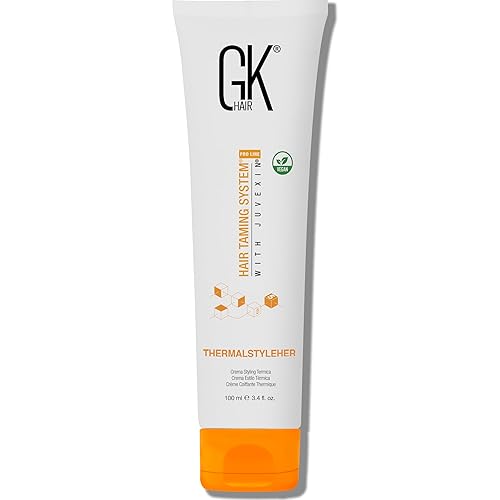 GK HAIR Global Keratin ThermalStyleHer - Crema para el cabello 34 onzas líquidas34fl oz  Crema térmica antiencrespamiento contra el calor de la