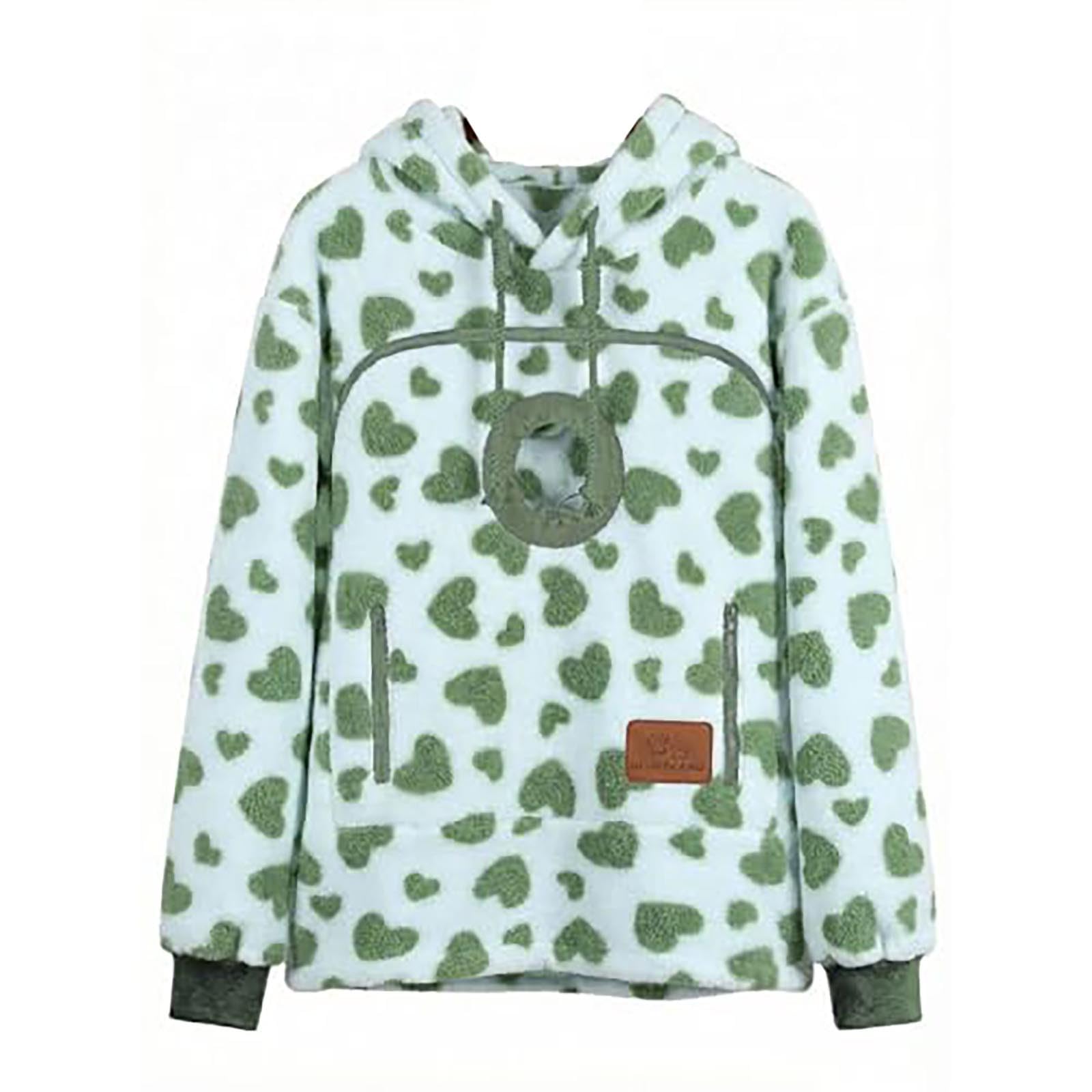 Pull à Capuche pour Femmes-Sweat à Capuche Polaire Oversize Confortable Veste doublée Douce pour Tenue hivernale décontractée Pull Femme dédié Quotidien