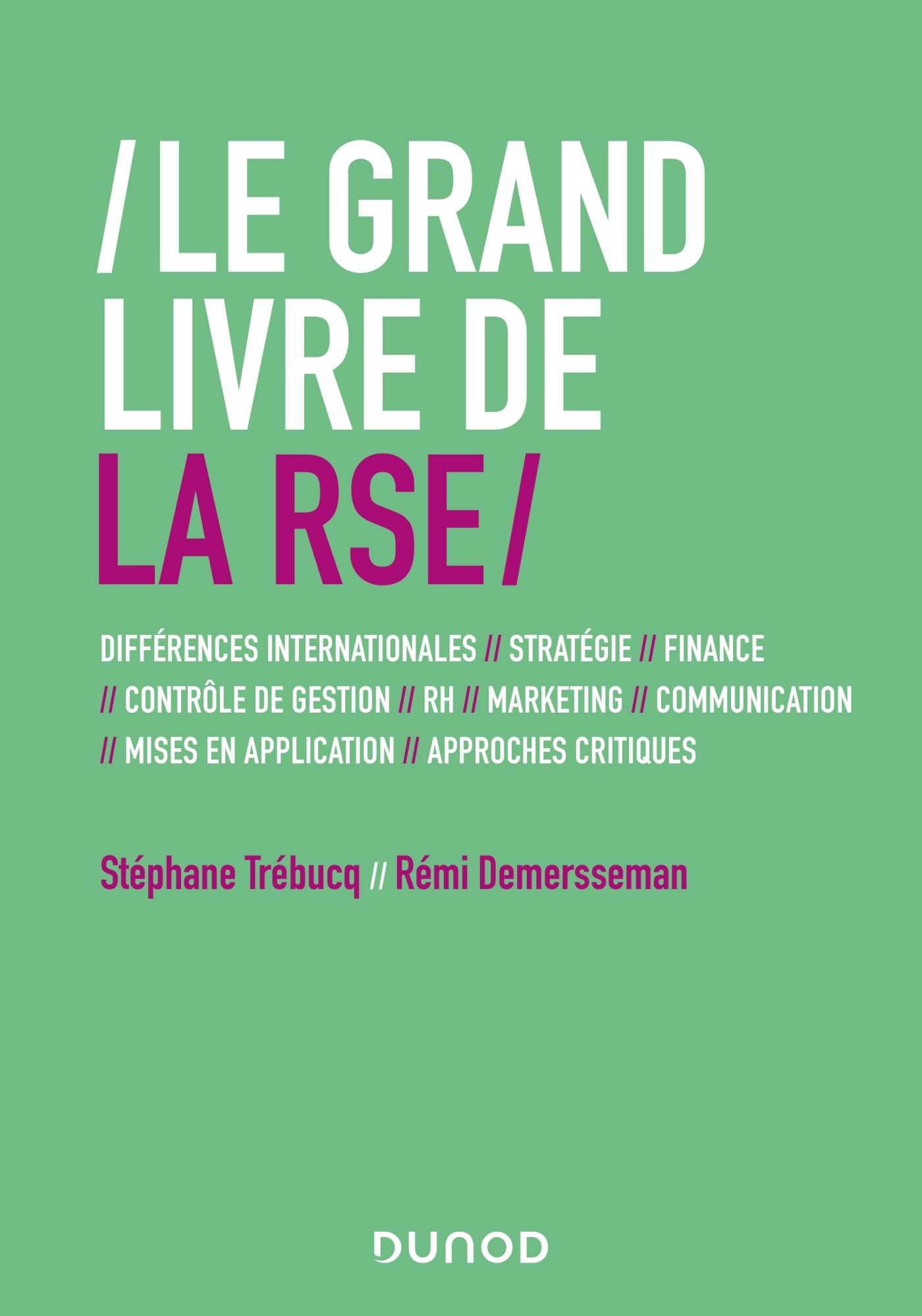 Le Grand Livre de la RSE: Différences internationales // Stratégie // Finance // contrôle de gestion // RH // Marketing..
