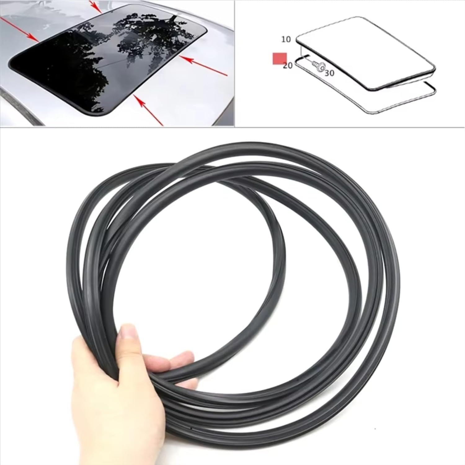 カーシールストリップ Compatible With For W204 C200 C260 シーリングトリム ウィンドウシール 車の