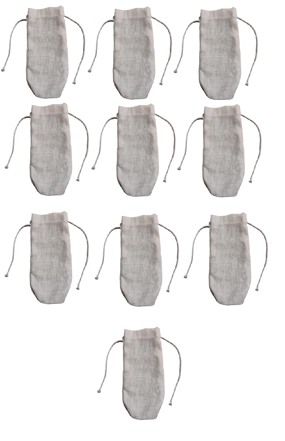 WUD 10 pieces Unbleached Muslin Cloth Water Filter for Tap;No plastic