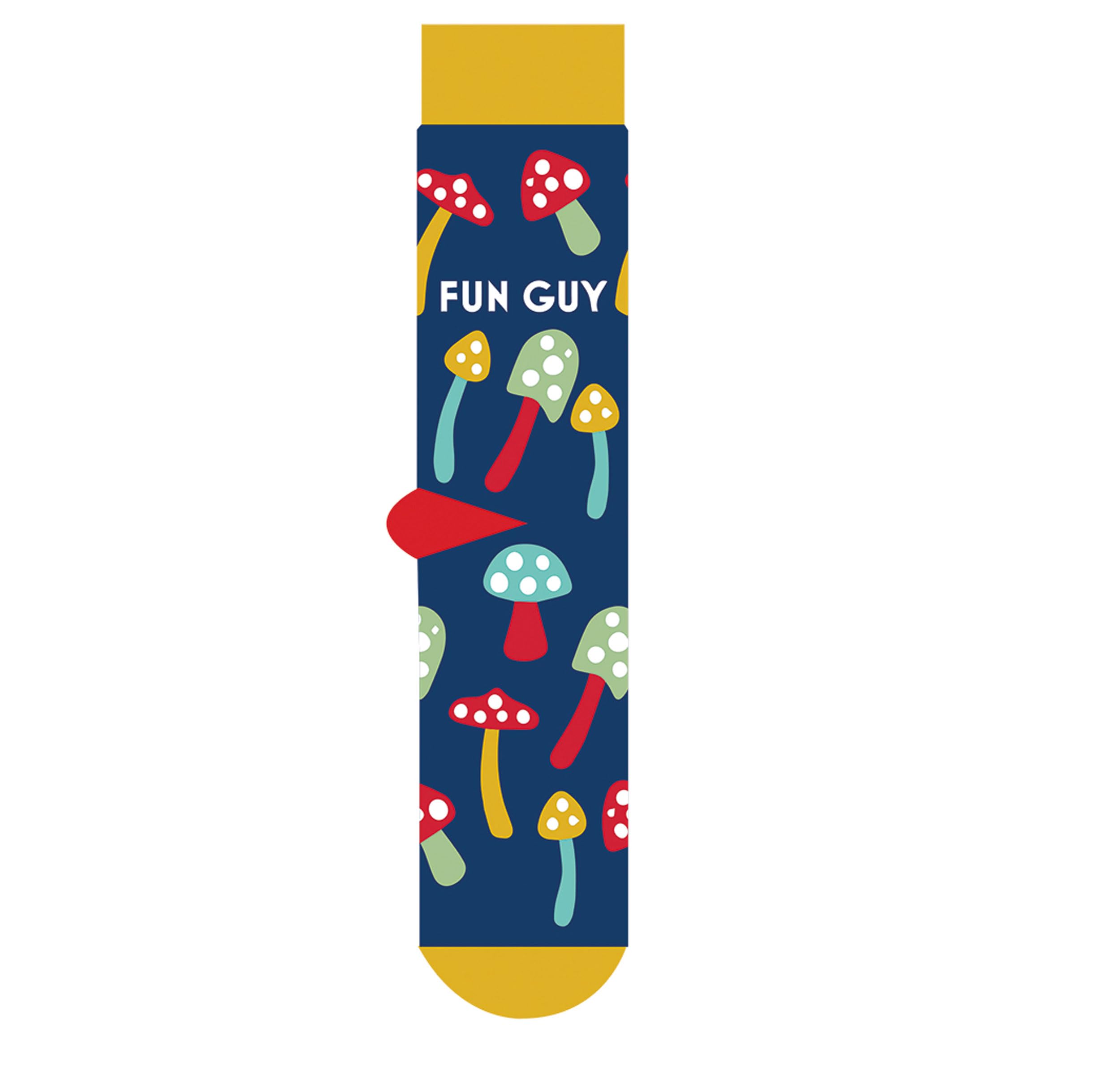 Otter House Unisex Multi Socks - Fathers Day - Fun-Guy Pattern (1 Pair)