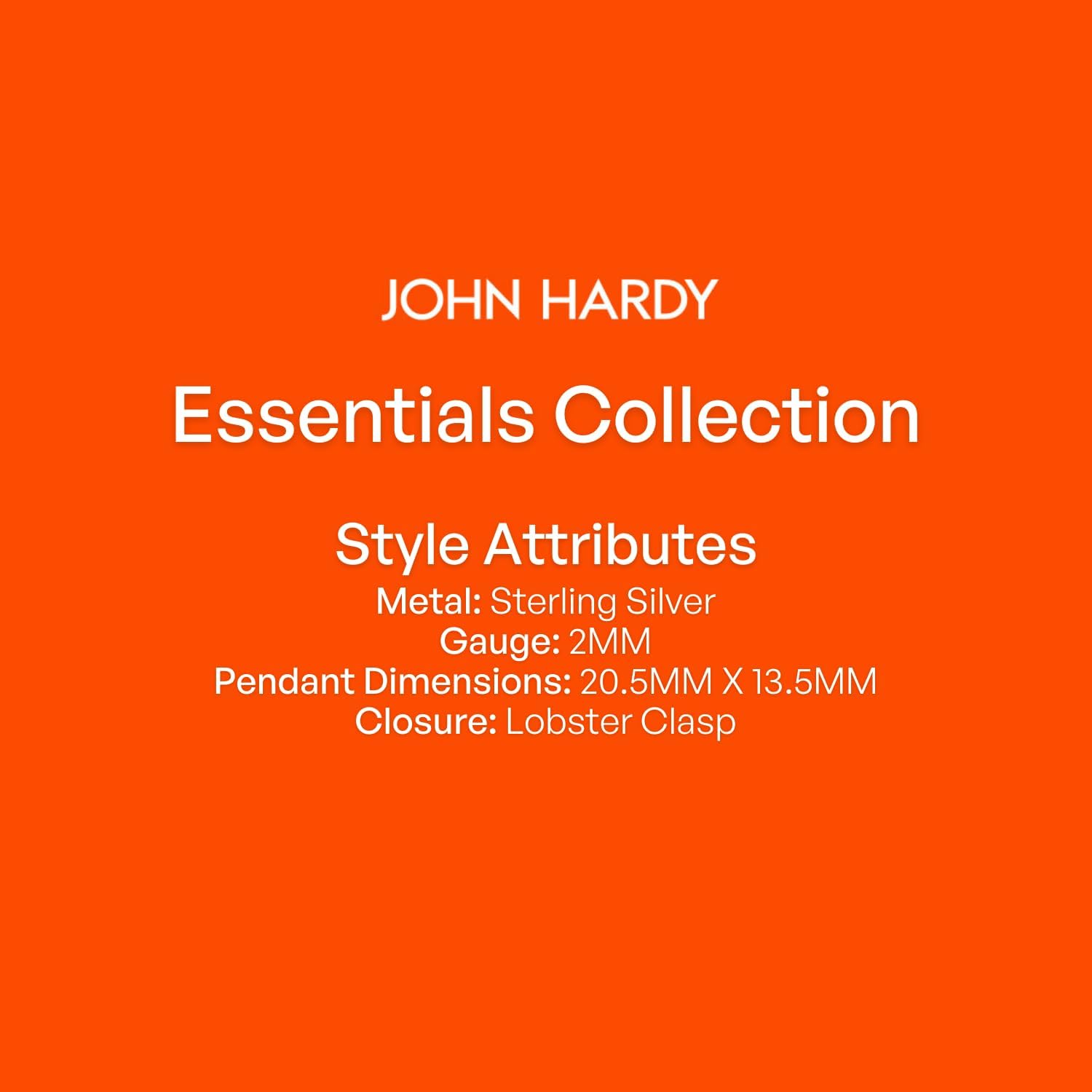 John Hardy JH Essential Linked Necklace, 16-18" Long