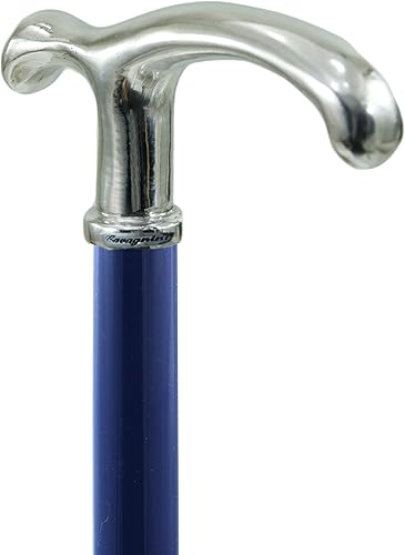 Miniatura 2 de Luxury Walking Stick for Groom & Elderly - Cavagnini Handmade Wood & Pewter Cane, Elegant Robust Design, Ceremony & Daily Use, Made in Italy