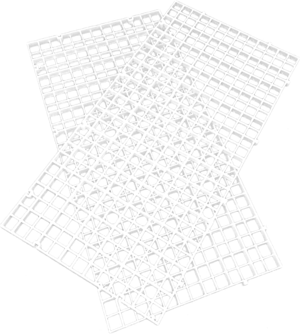 LIOOBO 6 Pcs Lattice Plate Divider Fish Tank Aquarium Driftwood Fish Tank Dividers Aquarium Accessories Fish Tank Filters Fish Tank Separator Fish Tank Accessories Aquarium Mesh White
