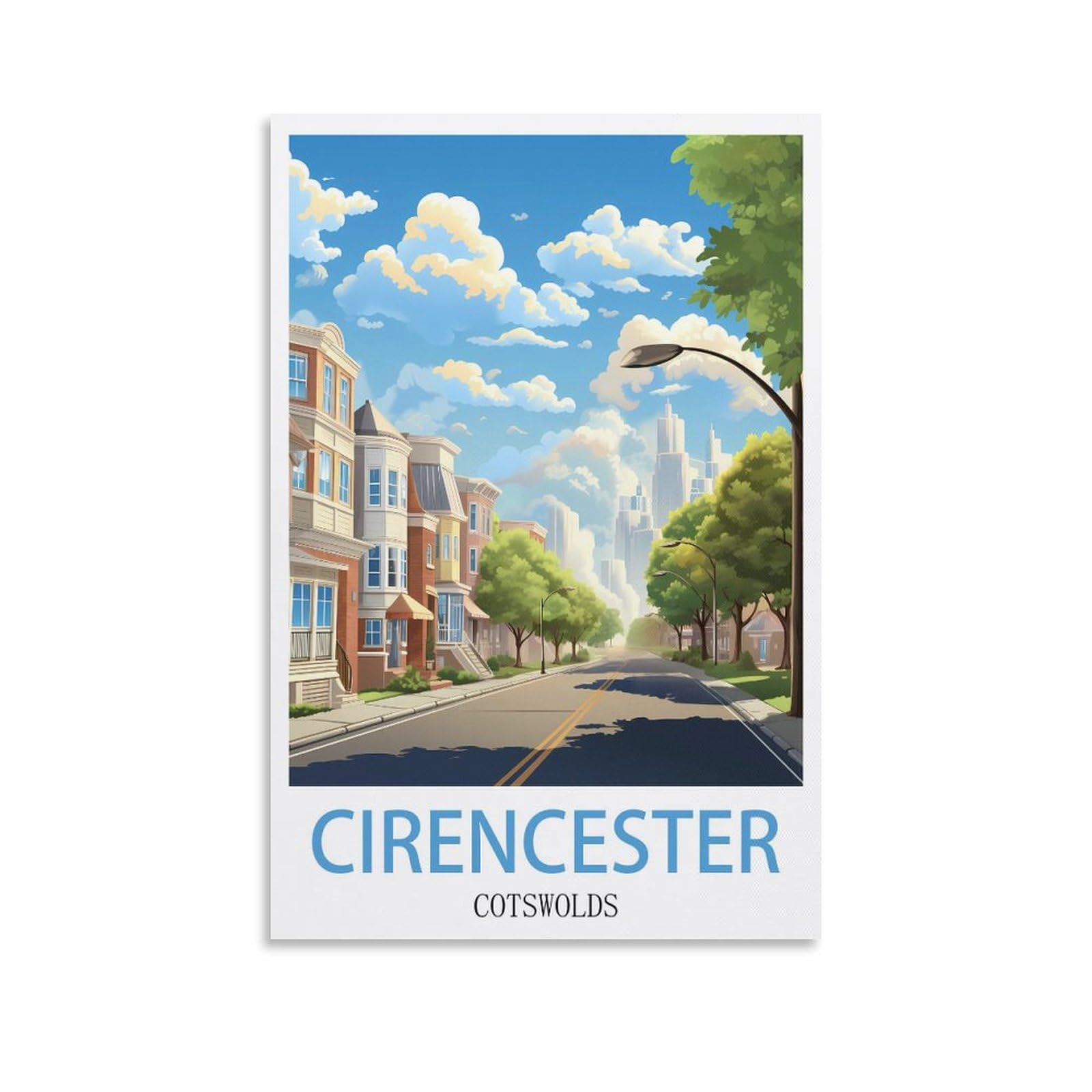 Metal Bar Signs Vintage Cirencester Cotswolds Travel Tin Signs Metal Poster Wall Decor Office Cafe Bathroom Badroom 15x30cm