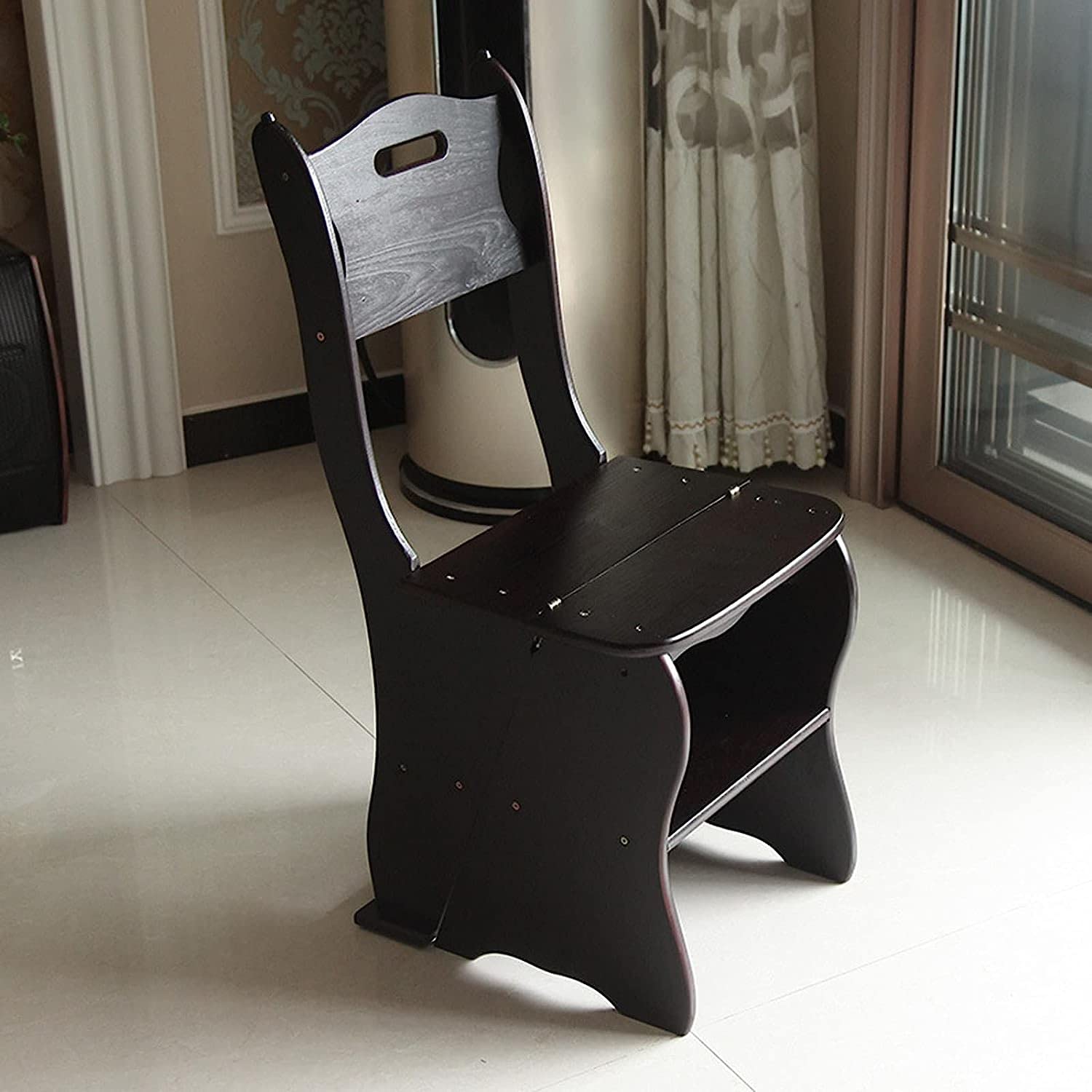 Tabouret d'escalade d'intérieur sécurisé pour éviter les chutes en bois