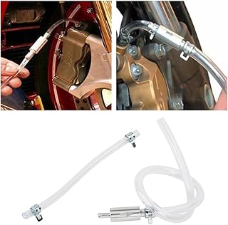 zipelo Brake Bleeder Hose, Universal Clutch One Way Valve Tube Bleeding Tool, Hydraulic Brake Fluid Bleeder Replacement Hose, Vehicle Repair Accessories for Brake Bleeding & Hydraulic Clutch Systems