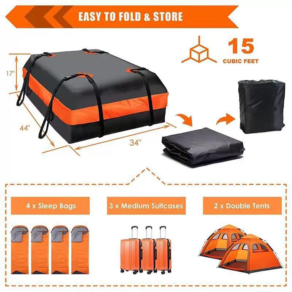 Bolsa de Techo de Coche, para VW Golf 6 GTI Golf 7 Golf 7 GTI Cofre de Techo Flexible Saco de Carga Impermeable Portaequipajes Viaje Bolsa Organizador