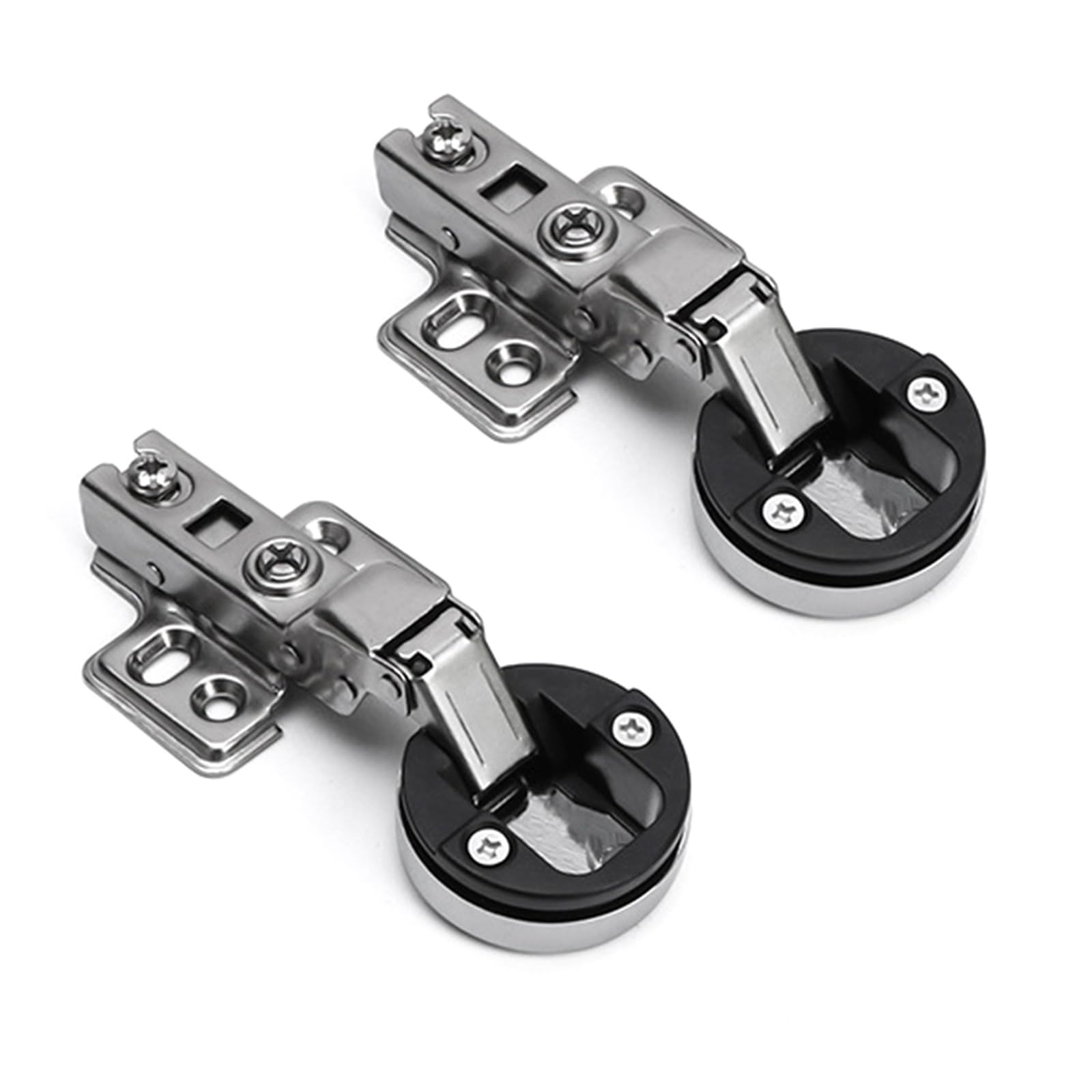 2pack Hydraulic Glass Door Hinges Quiet Close Mechanism with Strong Steel Construction for Cabinet Doors Durability Glass Door Hinges
