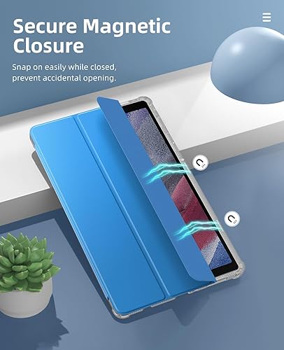 Miniatura 7 de MoKo Funda compatible con Samsung Galaxy Tab A7 Lite de 8.7 pulgadas 2021 (SM-T225T220T227), funda inteligente delgada y ligera con triple soporte
