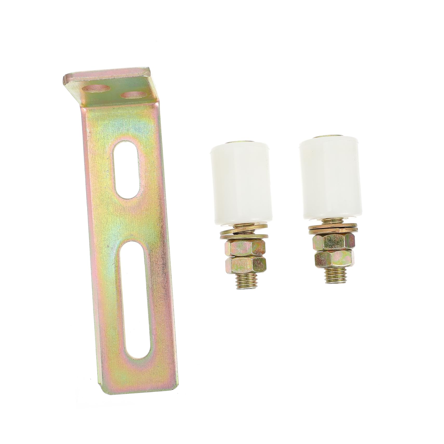 Guide de portail coulissant pour stabiliser une porte coulissante avec support en L
