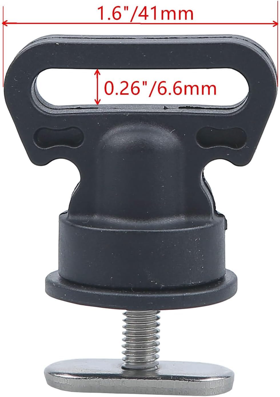 AONTOKY 4Pack Acciaio Inox Kayak Rail Track Mount Tie Down Occhiello Rail Montaggio Accessori per Kayak Canoa Barca