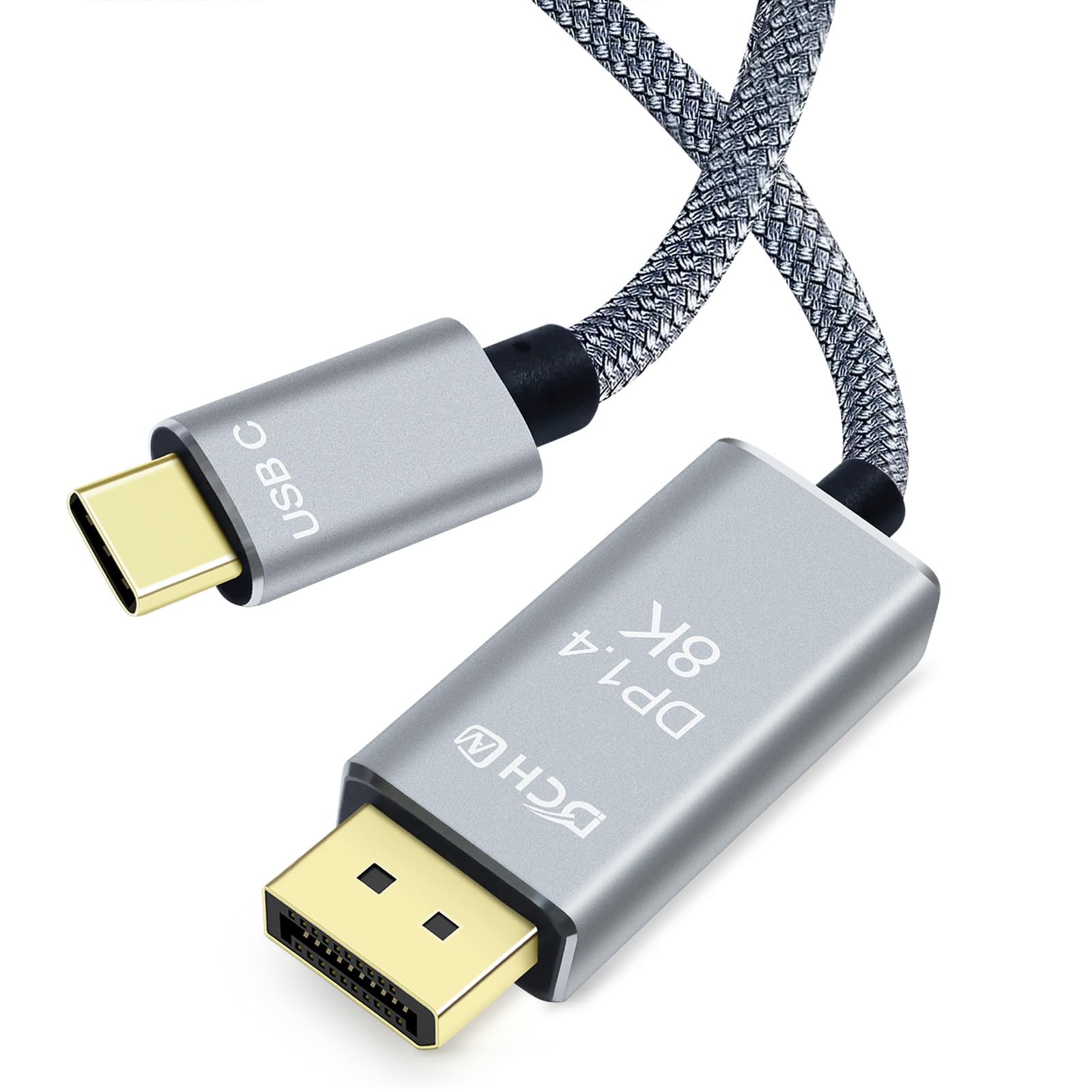 Amazon.co.jp: DCHAV 8K USB C DisplayPort ケーブル 2m Type-C