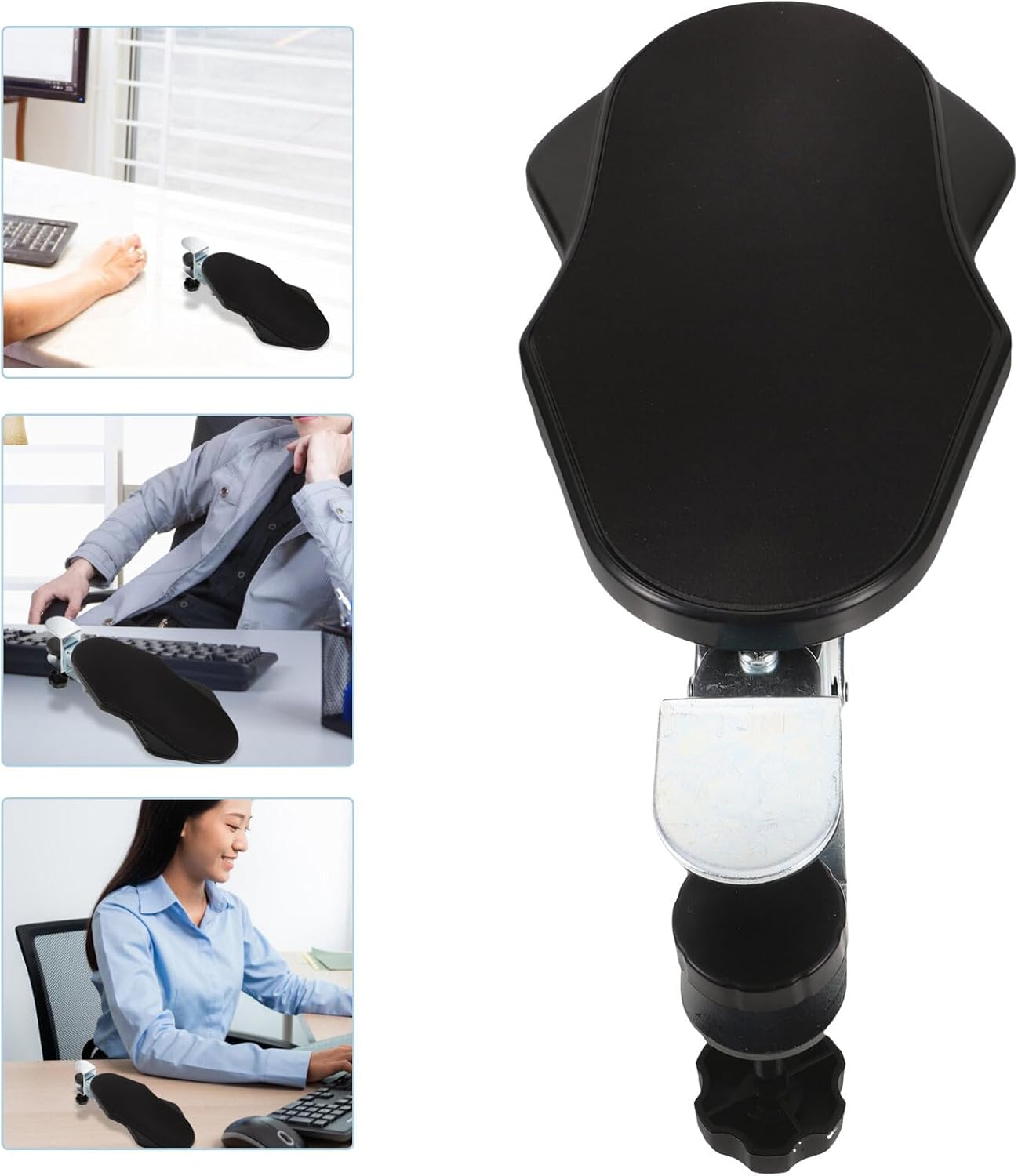 NUOBESTY Gaming Desk Arm Rest Ergonomic Elbow Support for Computer Use and Wrist Rest for Office and Home Lightweight Design for Comfort and Stability
