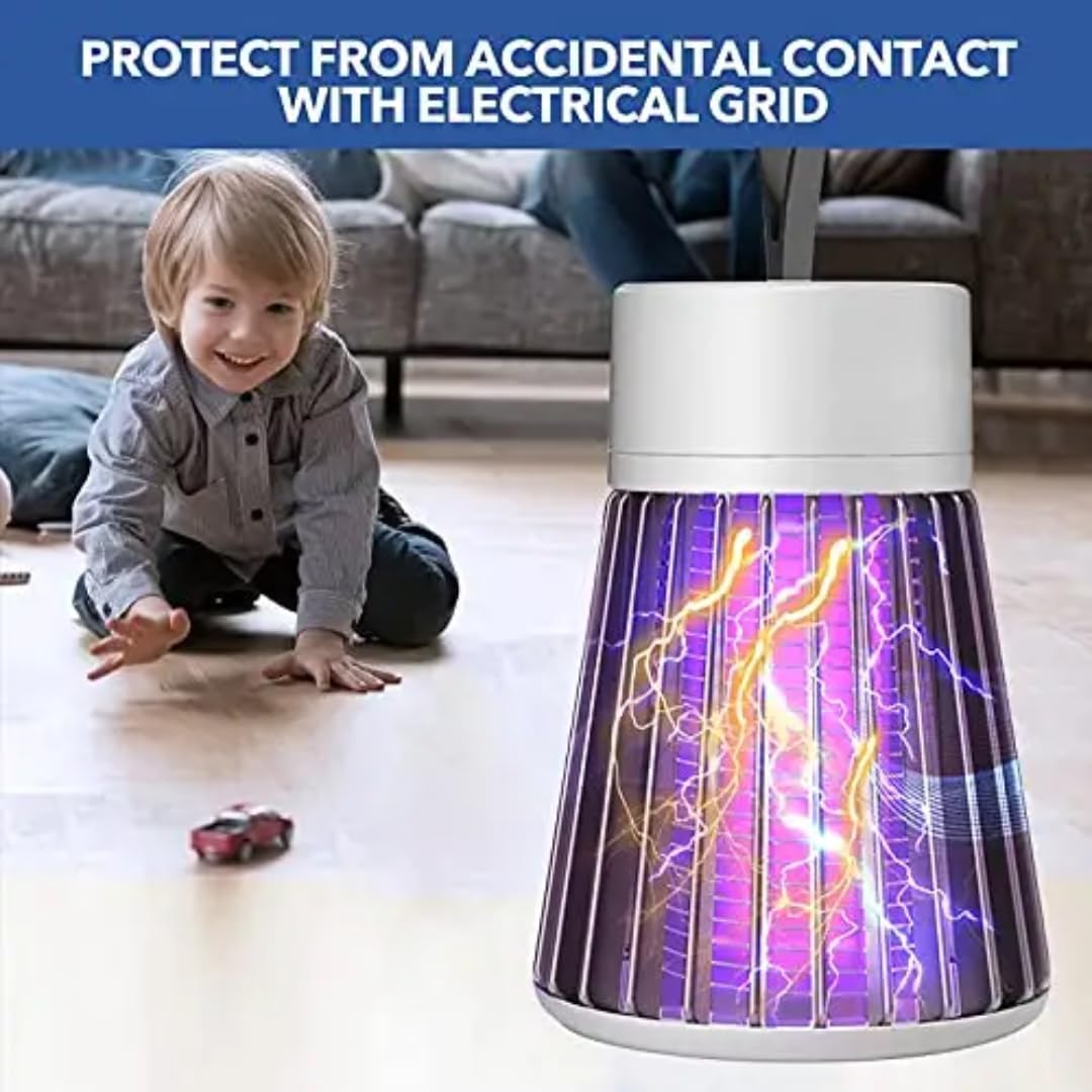 Patio Planet Eco Friendly Electronic LED Mosquito Killer Machine Trap Lamp, Theory Screen Protector Mosquito Killer lamp for USB Powered Electronic Mosquito Killer Bug Zappers (Pack of 1) 4