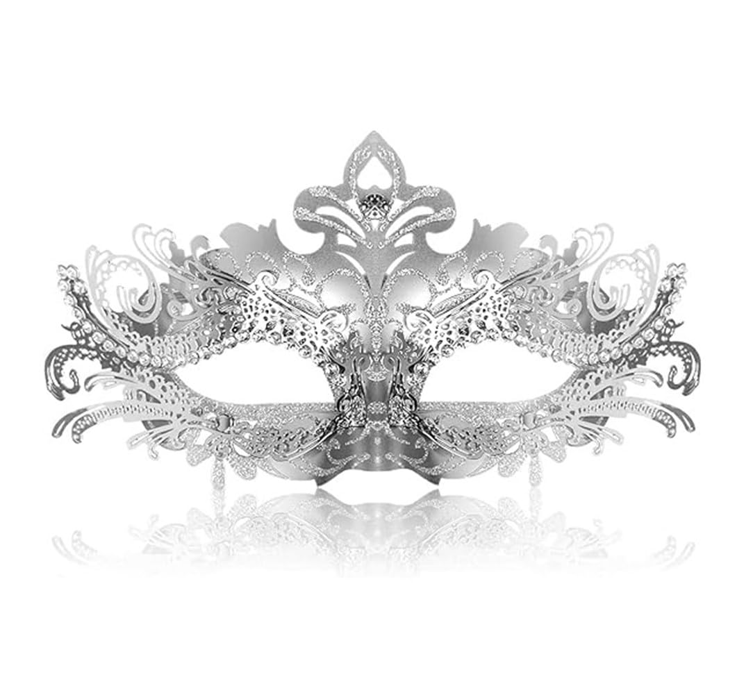 KOMUNJ Máscara veneciana, máscara, mascarada, decoración de carnaval, máscaras venecianas, para Halloween, carnaval, fiesta de disfraces