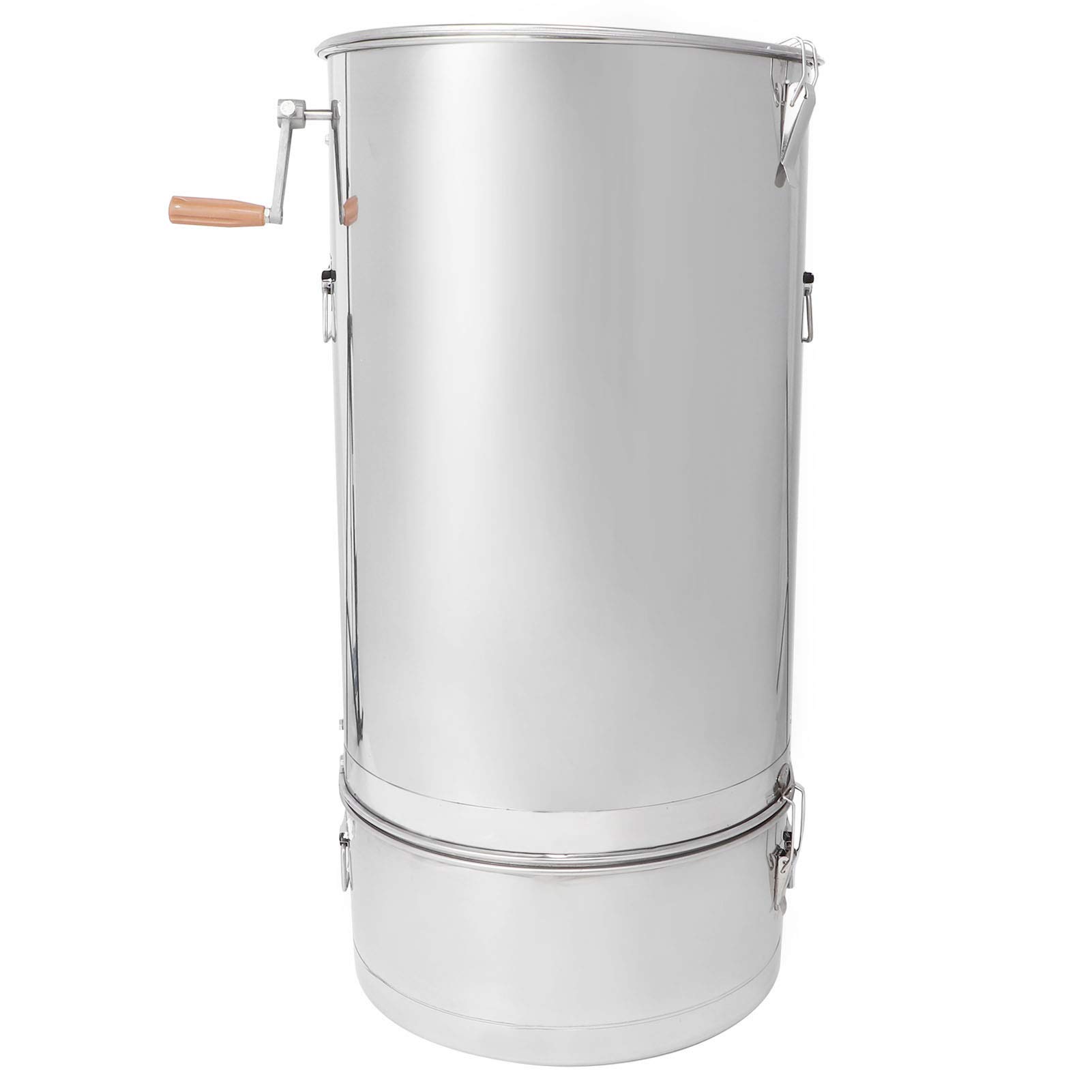 Qcwwy Smielatore Manuale in Acciaio Inox, Centrifuga per con Filtro e Ingranaggio in Ghisa 89x46x46 Cm, for Apicoltura