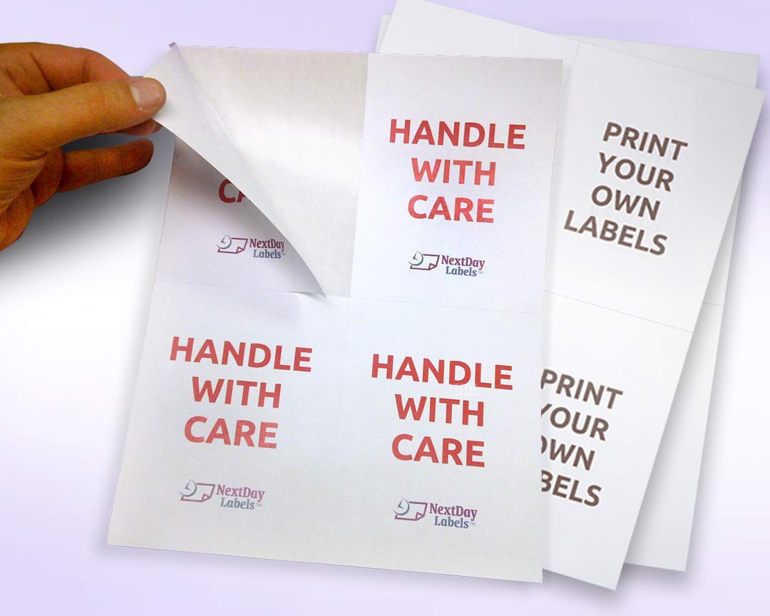 Beginner Rectangular Label Laser Inkjet Label Sheets NextDayLabels 4x3-1/3 Rectangular Labels ...