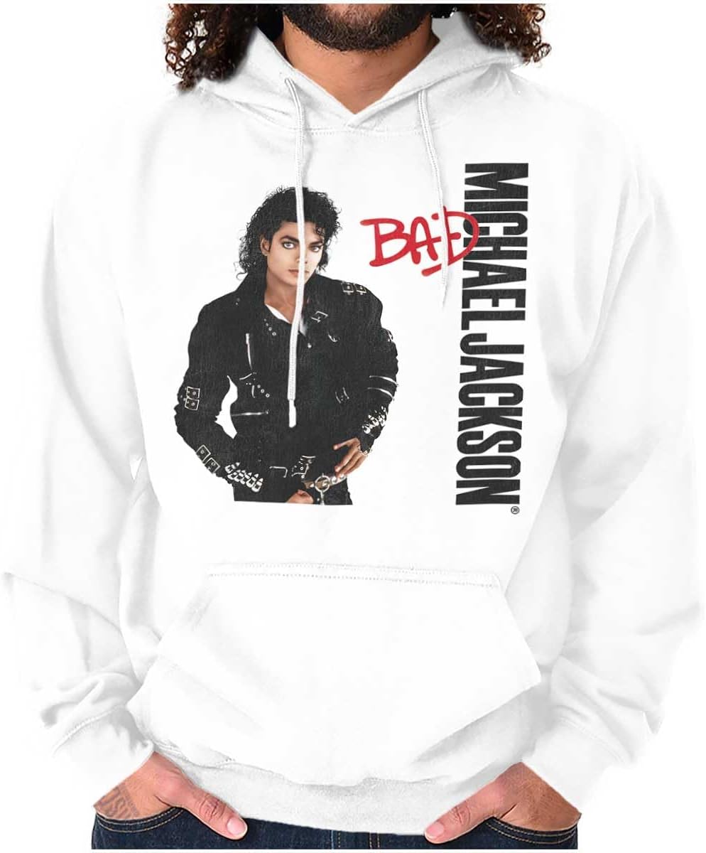 Brisco Brands Michael Jackson Bad Album Cover Hoodie Sweatshirt Women Men