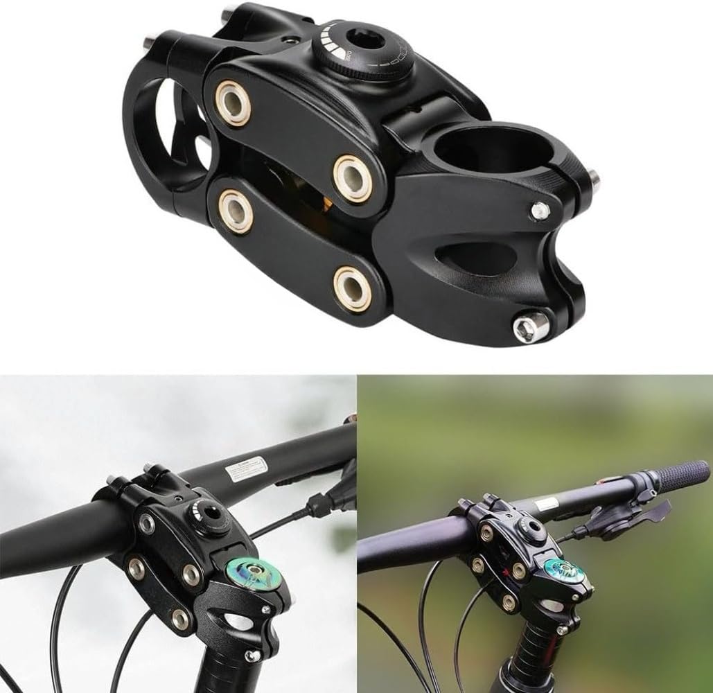 Generisch Mostek kierownicy rowerowej, ultralekki, aluminiowy uchwyt na kierownicę do roweru górskiego, wspornik kierownicy do zawieszenia, wysokość 7°, regulowana kierownica do roweru górskiego