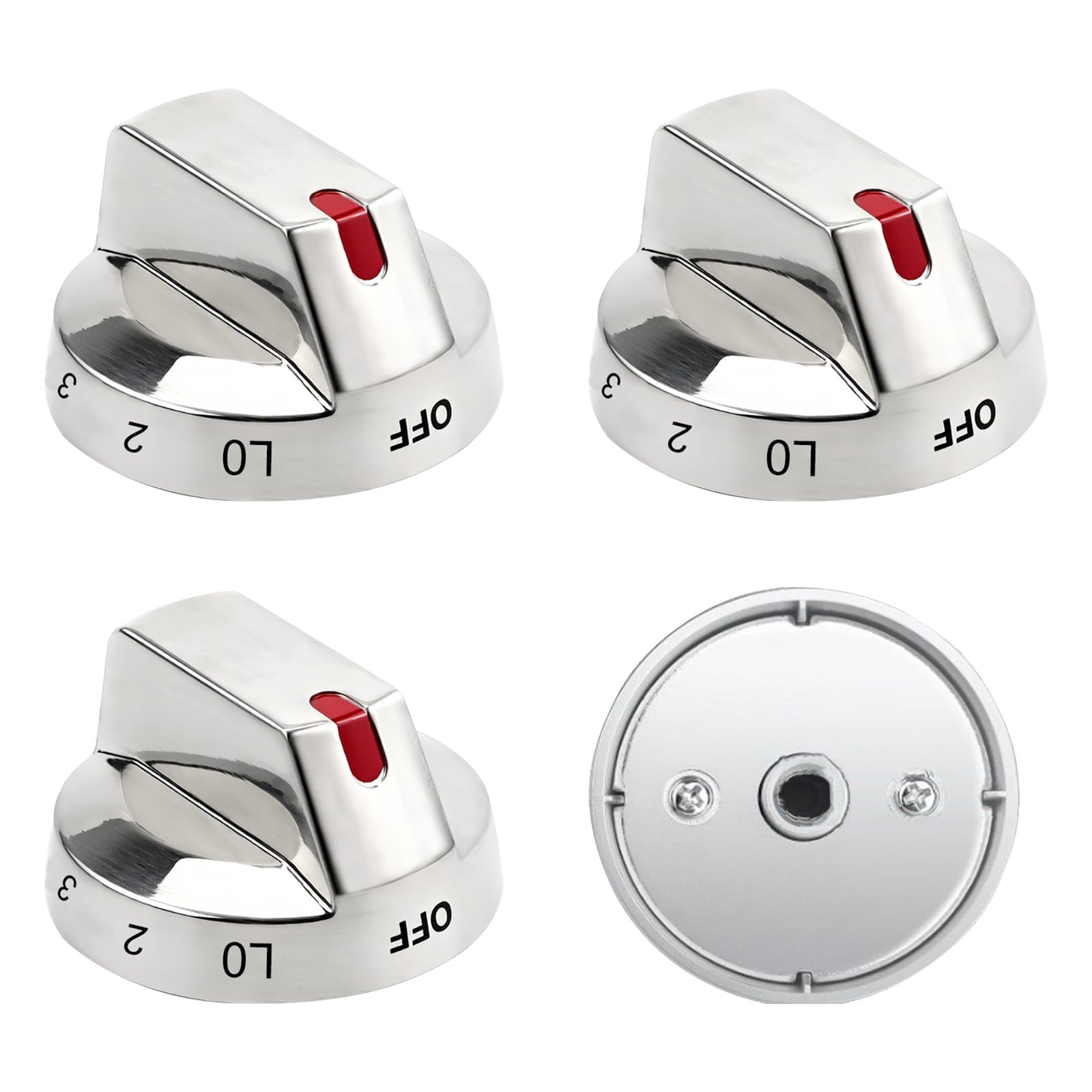 Boutons pour Cuisinière Électrique Samsung NX60T8311SS en Lot de 4 Pièces Robustes