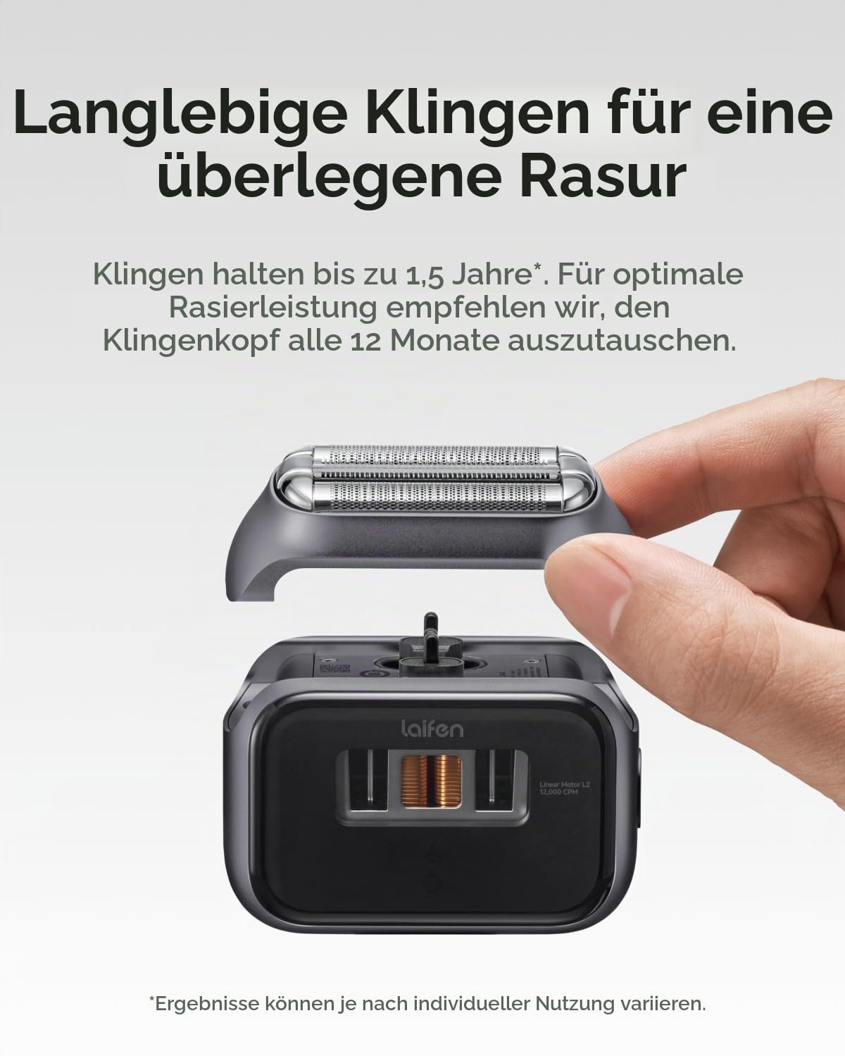 Laifen P3 Pro Elektrischer Shaver Ersatzkopf (Aluminiumlegierung) (Grau)