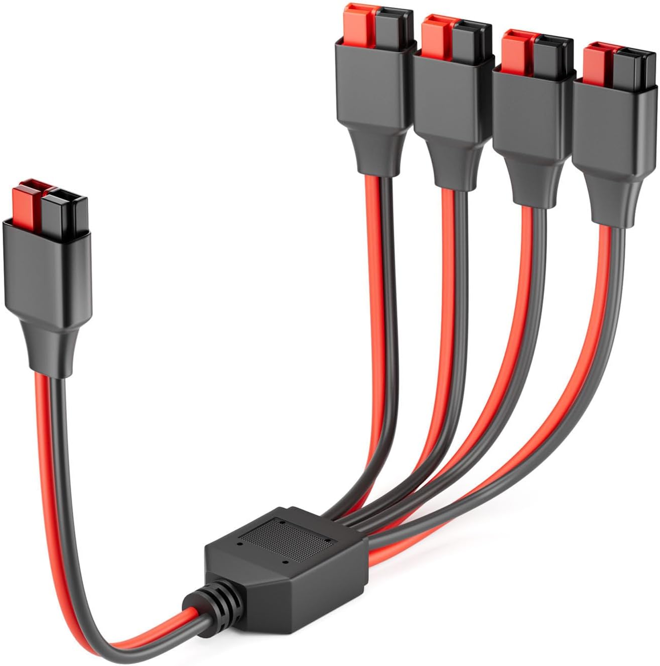 ELFCULB Anderson Splitter Cable,12AWG 1 to 4 Solar Charging Splitter Cable for Solar Generator Power Station(1FT)