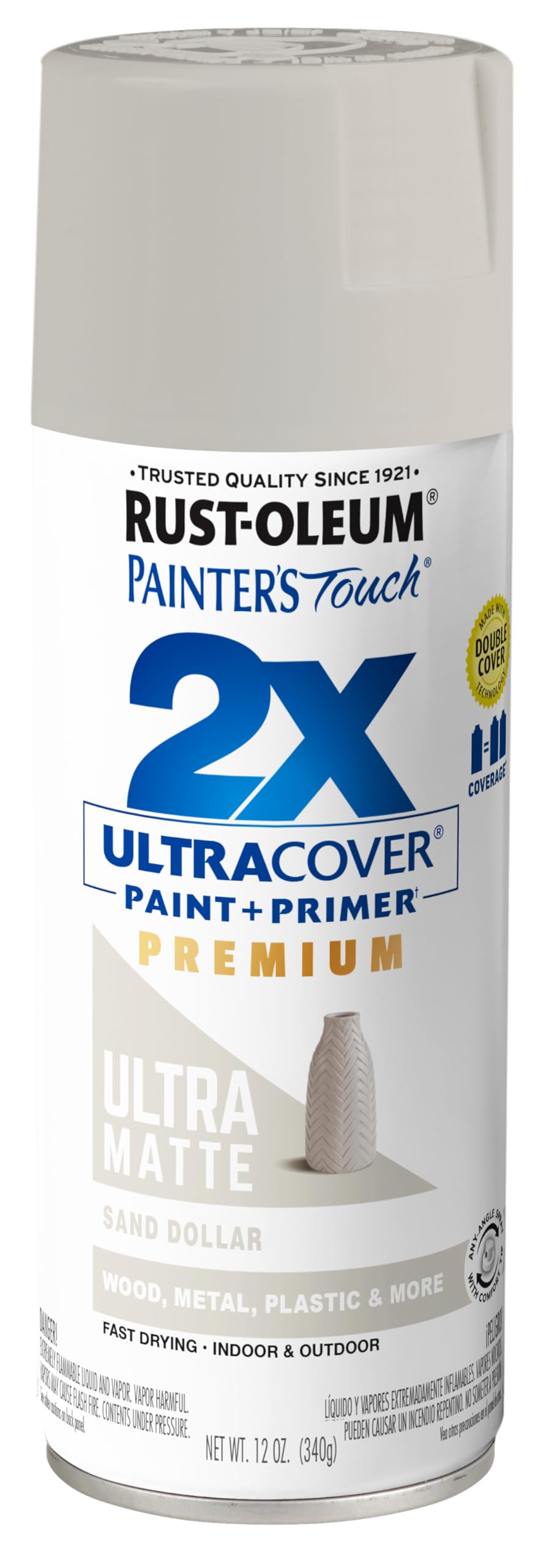Rust-Oleum Painter's Touch 2X Ultra Cover Spray Paint, Sand Dollar