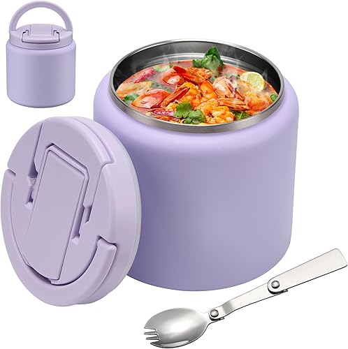 Termo de sopa de 26 onzas para comida caliente para niños, tarro aislado al vacío con tapa de hebilla, boca ancha, recipiente de almuerzo de acero