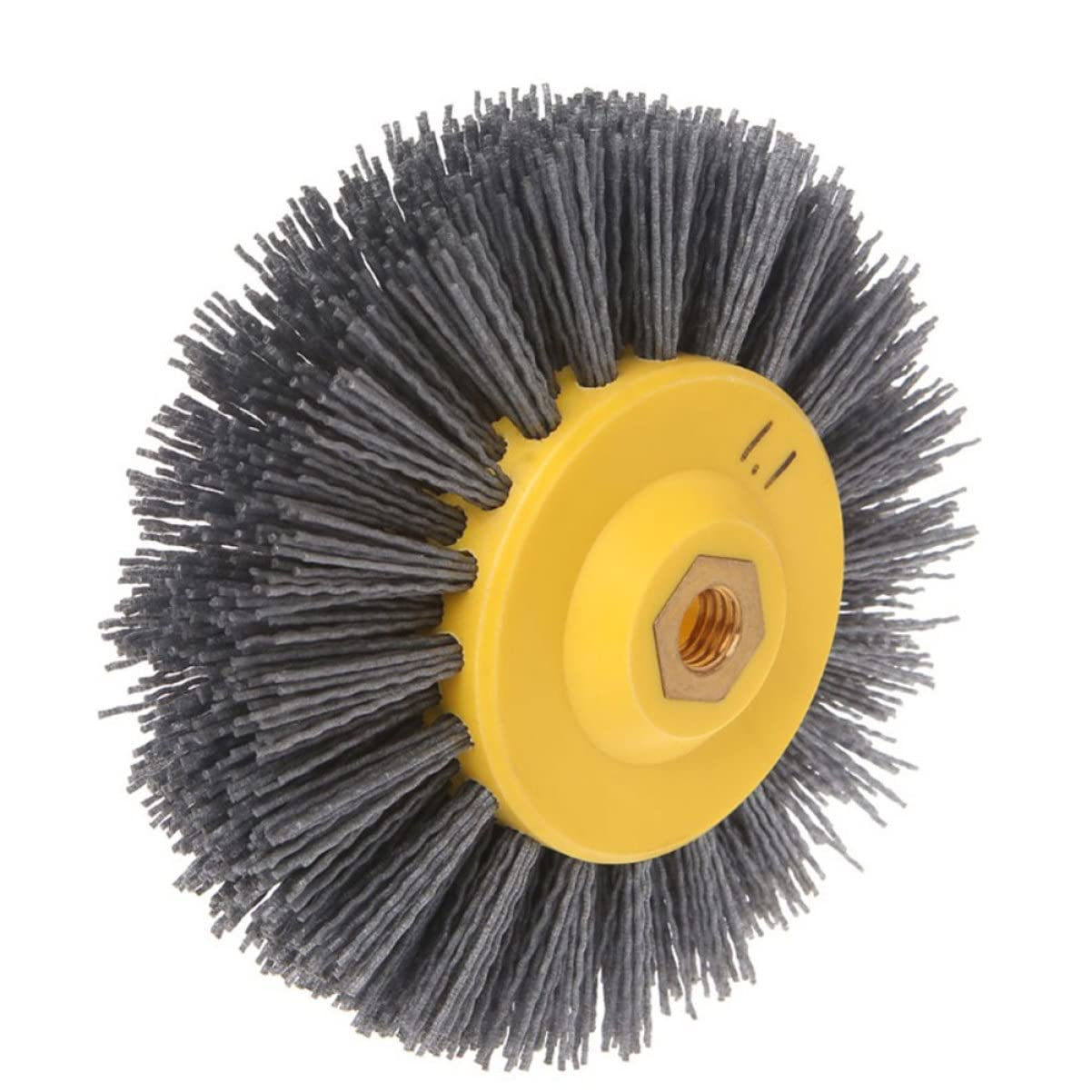 Beavorty Cepillo de Pulido de Nylon para Amoladora, Rueda Pulidora Práctica para Eliminar Óxido y Acabado en Procesos de Maquinado o Molino Colgante