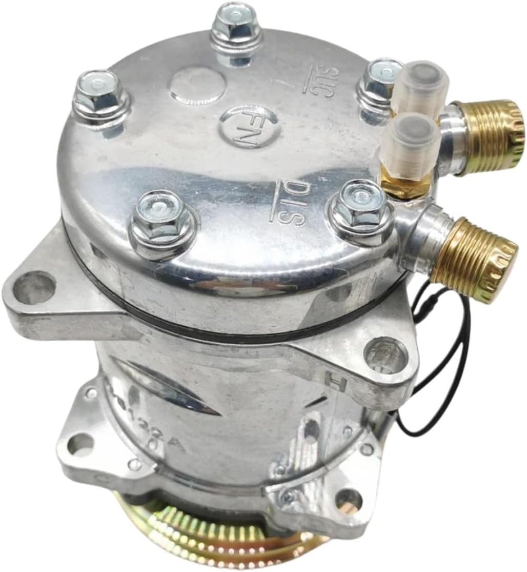 V5 12V A/C Compressor 72107511 Compatible for CASE Excavator WX125 WX95