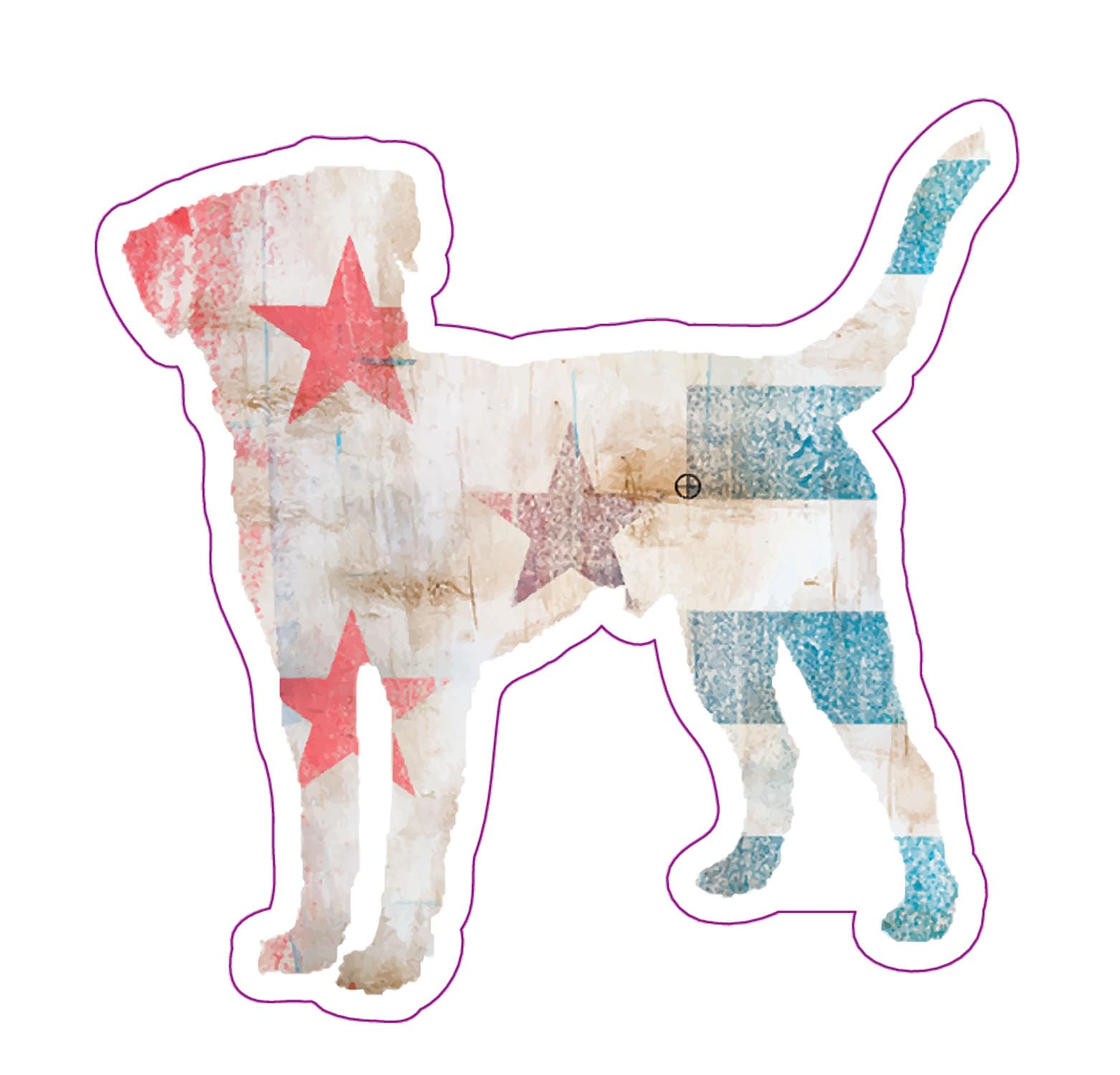 Pegatina de vinilo de labrador retriever para coche portátil y termo de agua