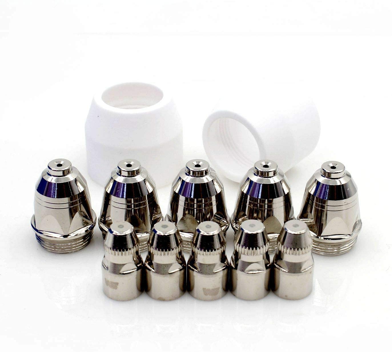 12Pcs P-80 Plasma Cutting Machine Welding Torch Consumables Electrode Nozzle Cutting Machine Parts