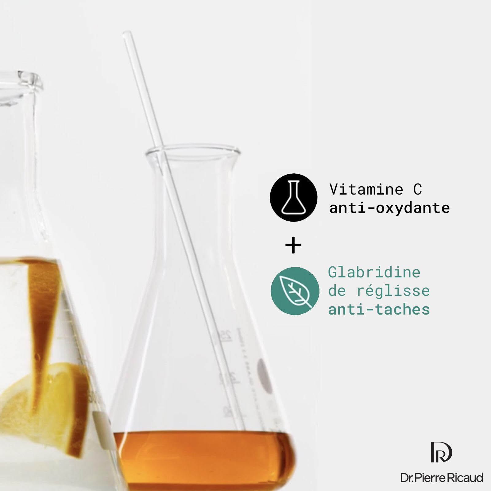 Dr Pierre Ricaud – Routine glow éclat, anti-taches | Crème Glow-Éclat à la Vitamine C 40 ml + Contour des Yeux à la Vitamine C 15ml +