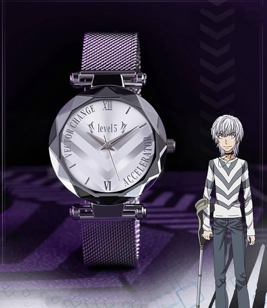 Amazon.co.jp: 腕時計 とある科学の超電磁砲 御坂美琴 一方通行の