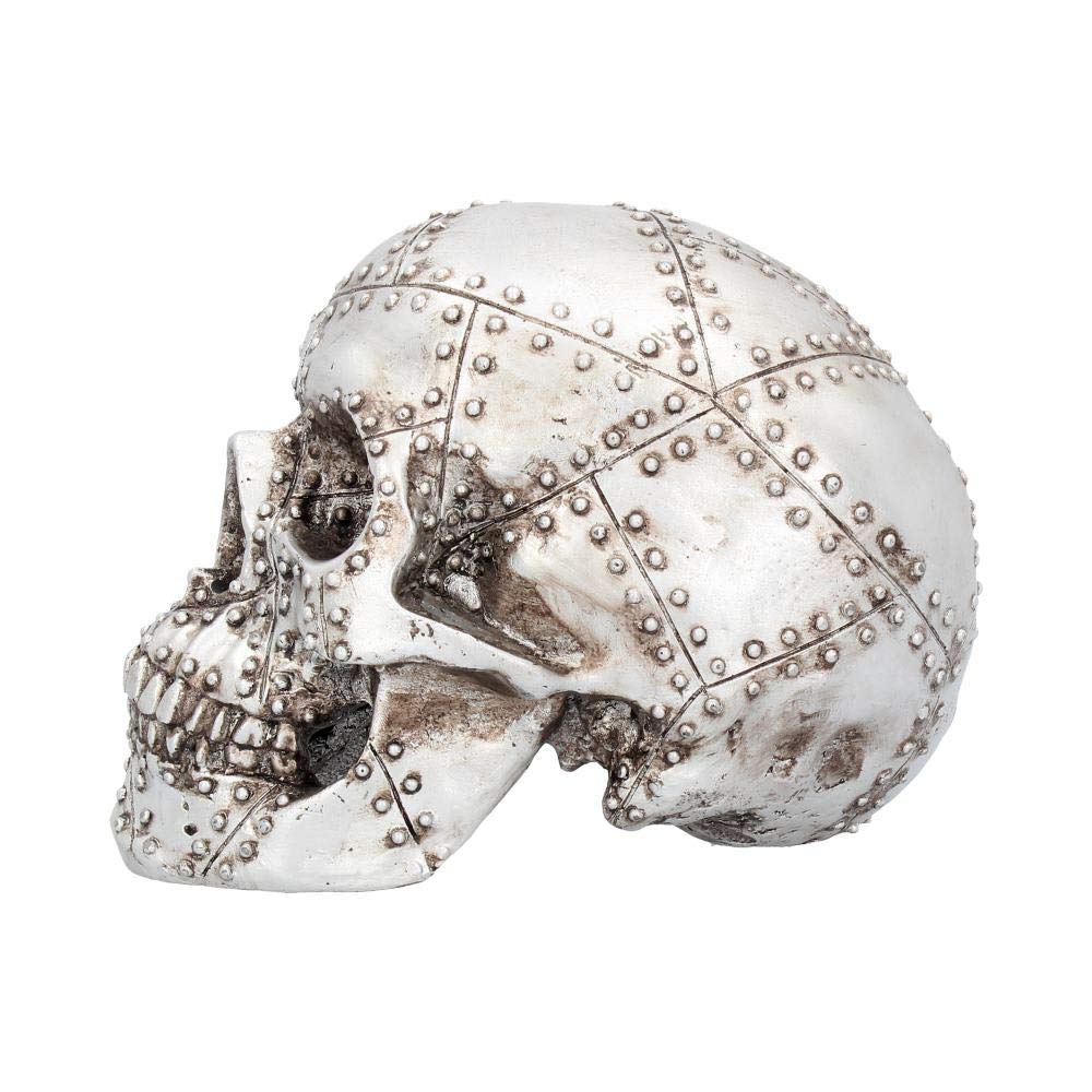 Nemesis Now Figurine tête de Rivets Argenté 18 cm