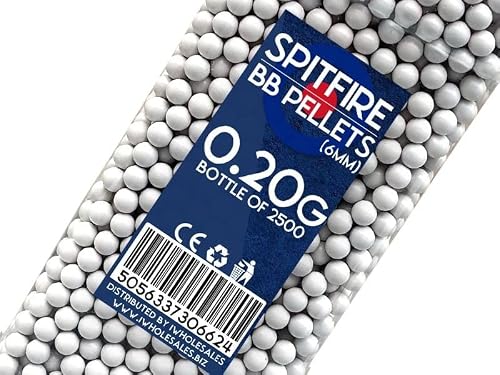 Spitfire BB Pellets 0.20g 2500 Bottle White - Image 3