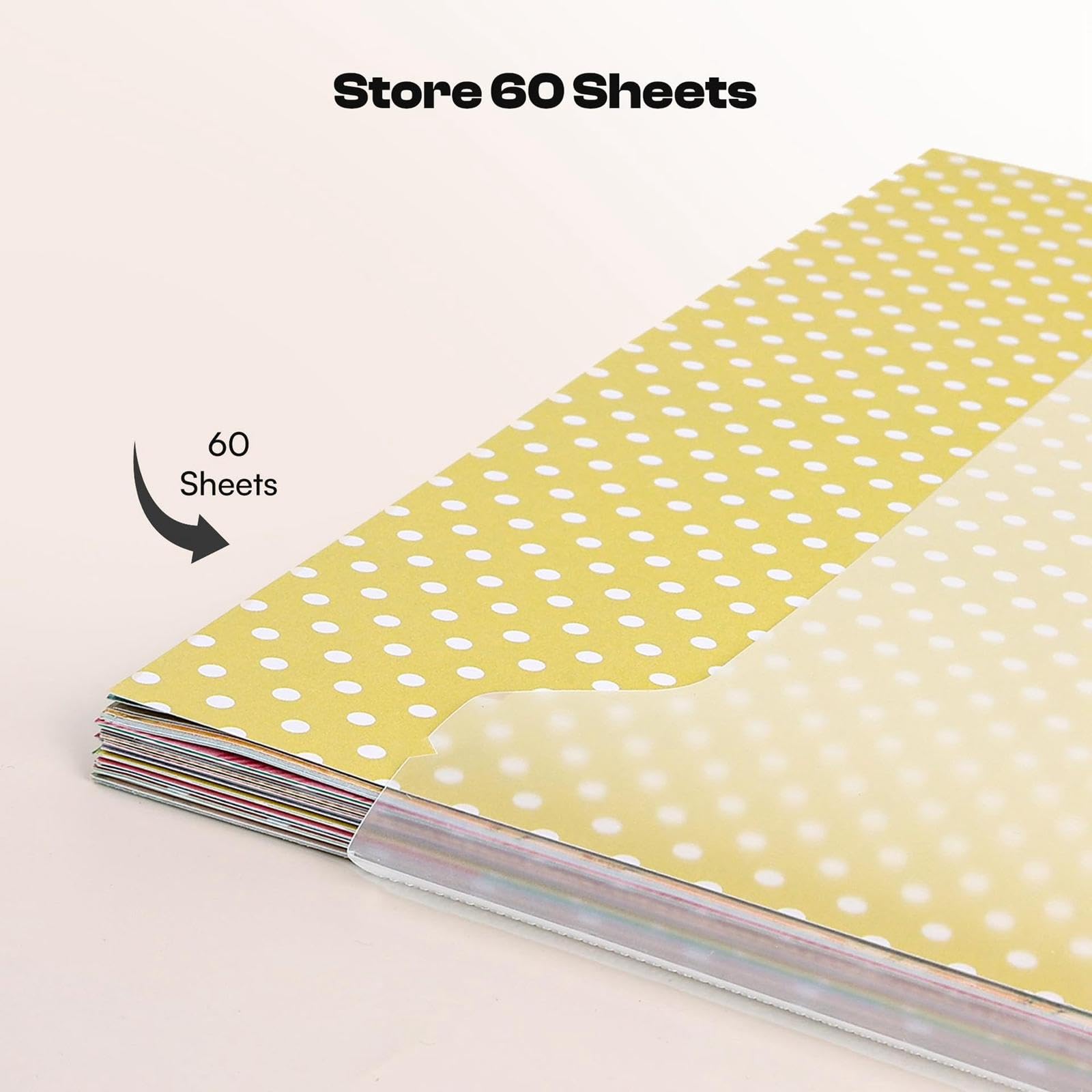 36 Pochettes de Rangement En Papier Semi-transparent pour Scrapbooking, 8,5 X 11 Pouces.