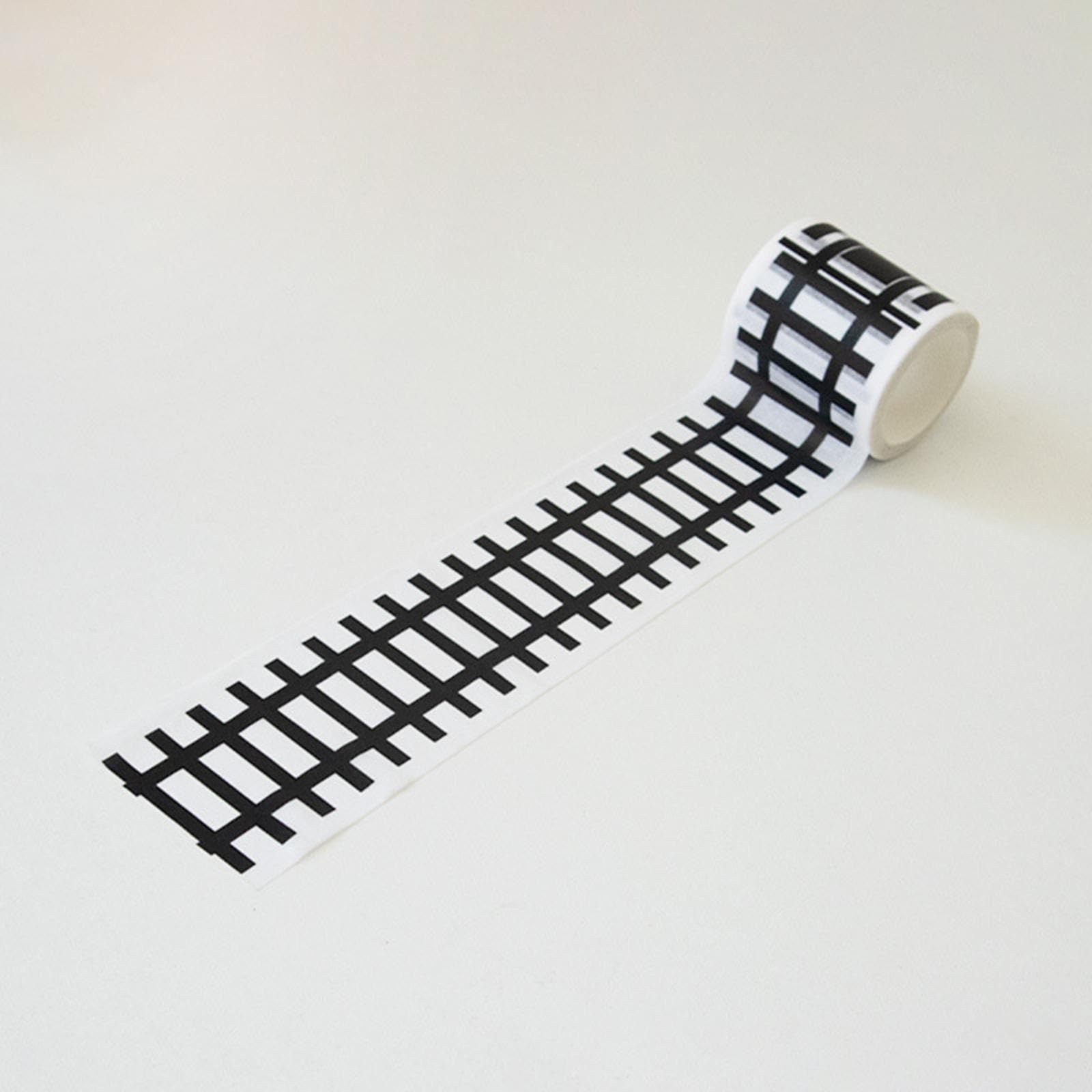 5X Straight Track Sticker Miniature Road Tape for Metal Party Route Planning for Railway