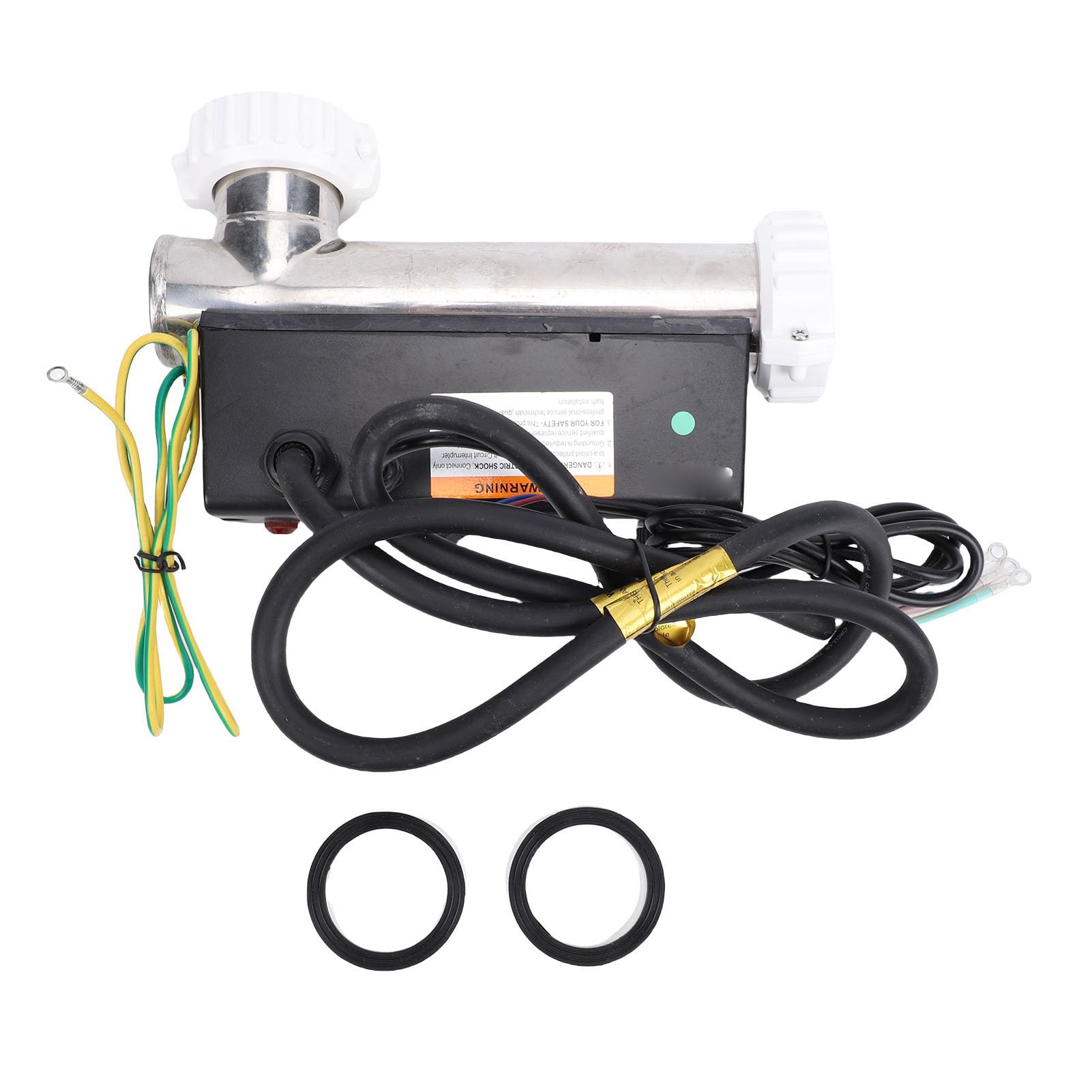 Sonew 3KW Wanna z Hydromasażem Termostat Grzejnik Regulator Temperatury Ogrzewania do Przenośnego Basenu Wanna SPA 1280L pojemność Stal Nierdzewna IPX5