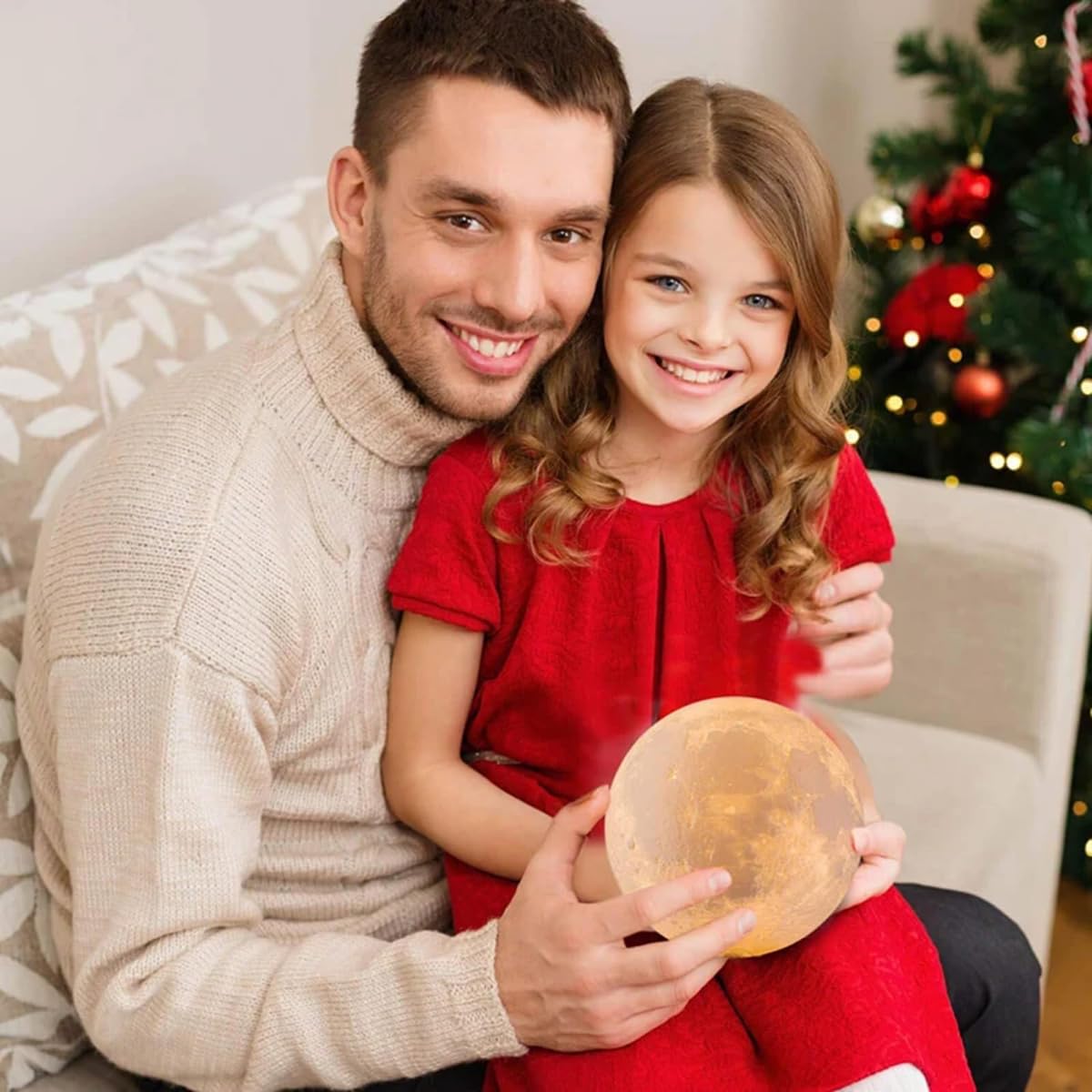 Lampada da notte personalizzata con foto o testo, ricarica