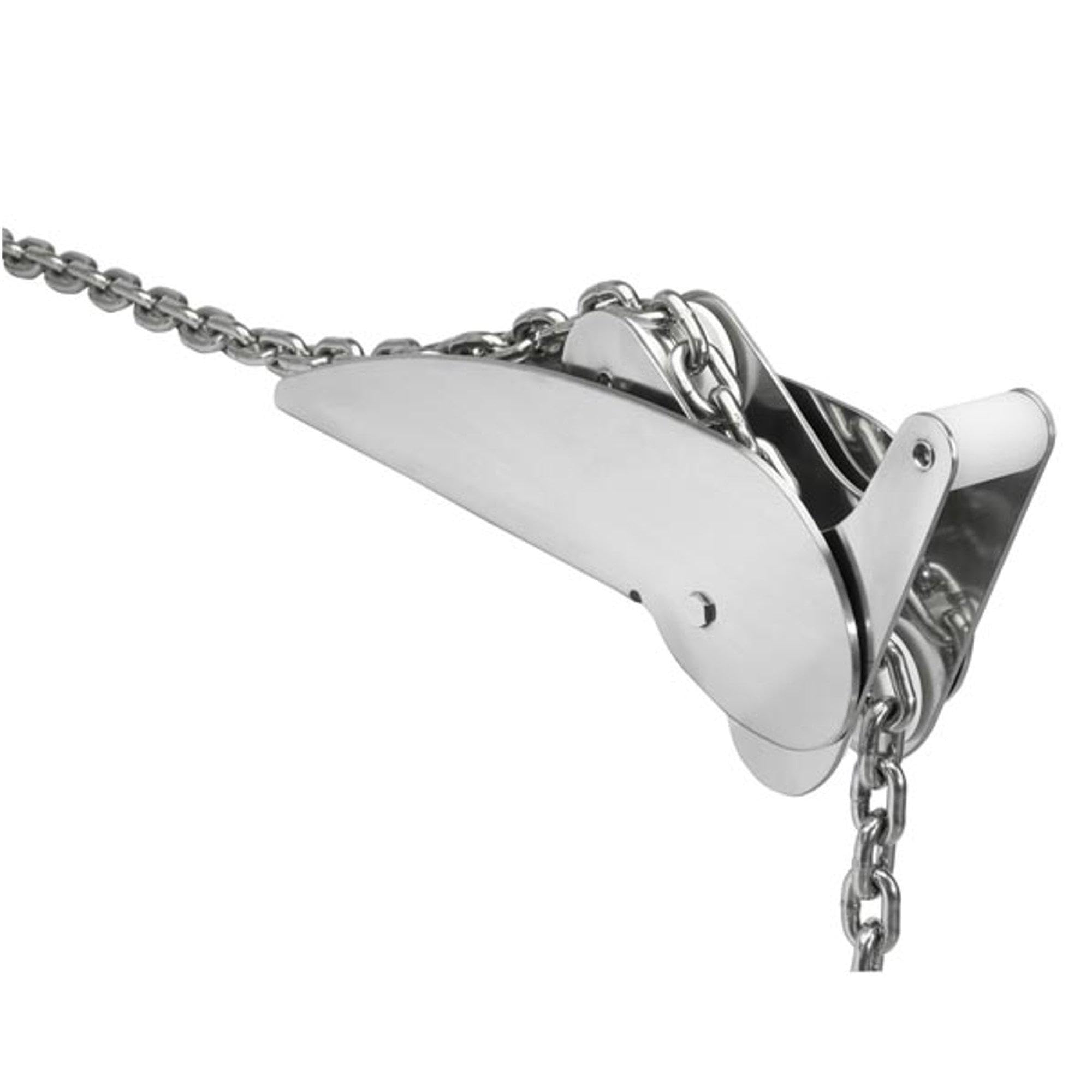 Trem-Musone Basculante Acciaio Inox Can Mod. Whale L mm: 330 W mm: 70 H mm: 180 Spessore: 4 mm Kg: 3 Per Ancore Max Kg.: 10