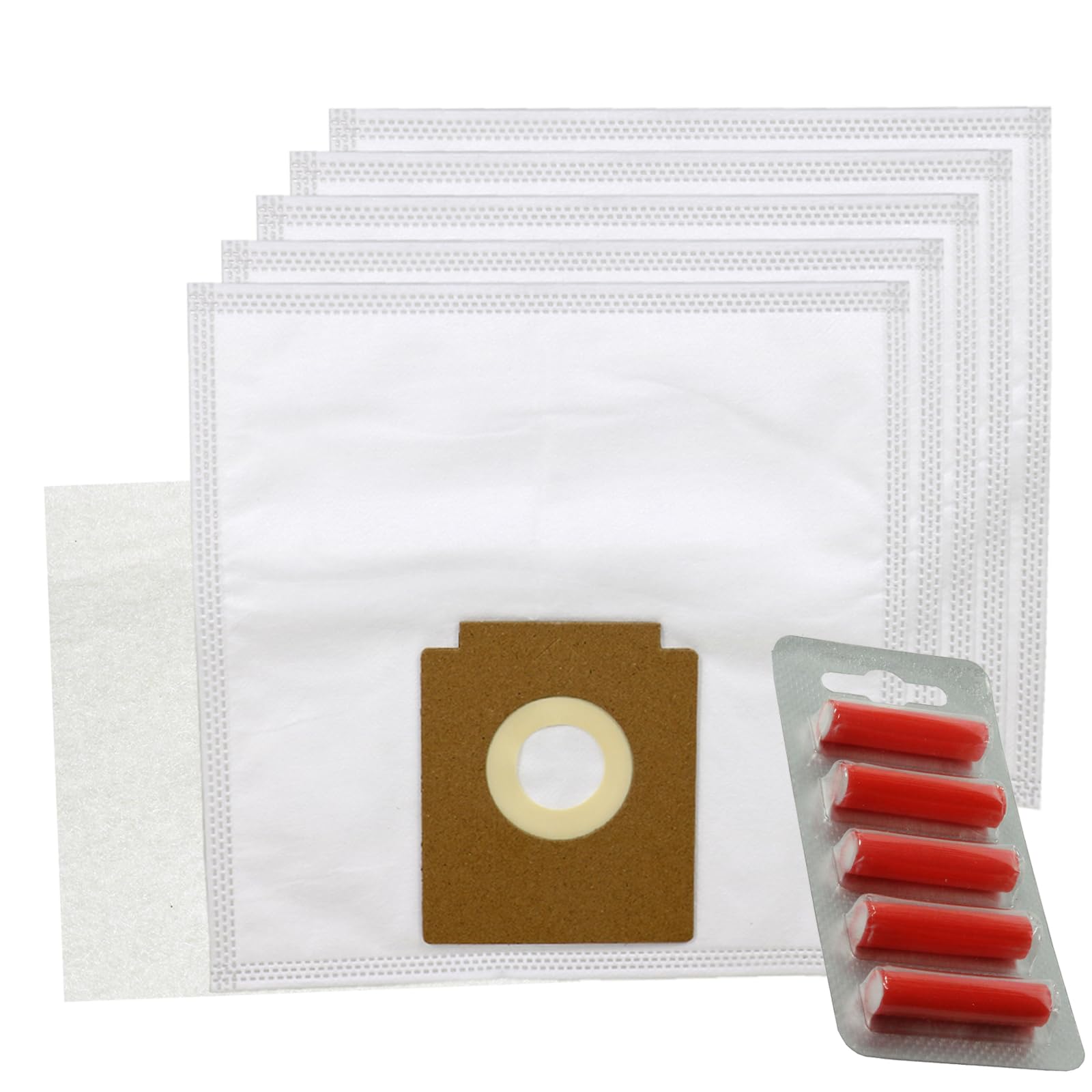 SPARES2GO SMS Microfibre Cloth Bags for Zanussi Compact Power ZAN3002, ZAN3002EL Vacuum Cleaner (Pack of 5 + Fresheners) — image 1