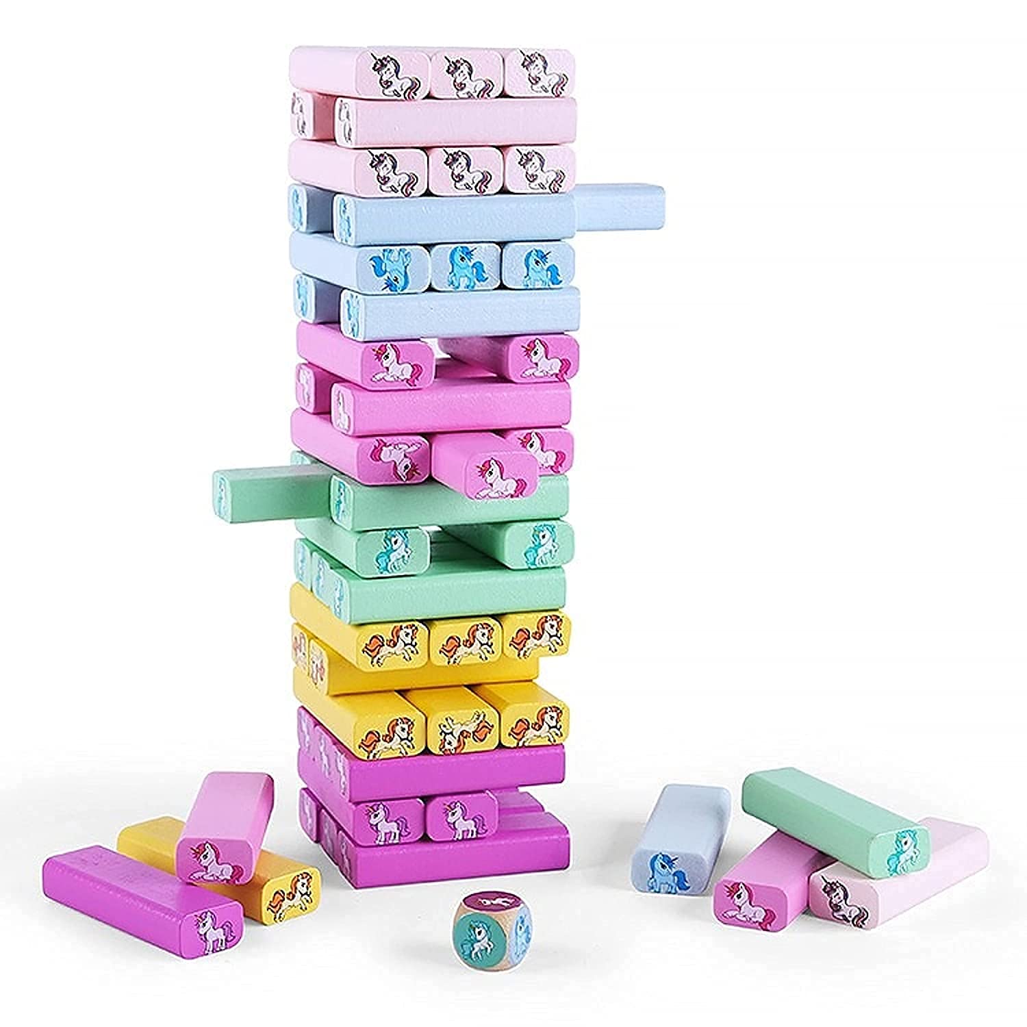 Buy KASHTI TOYS AND GAMES® 54 PCS Printed Educational Wooden Stacking