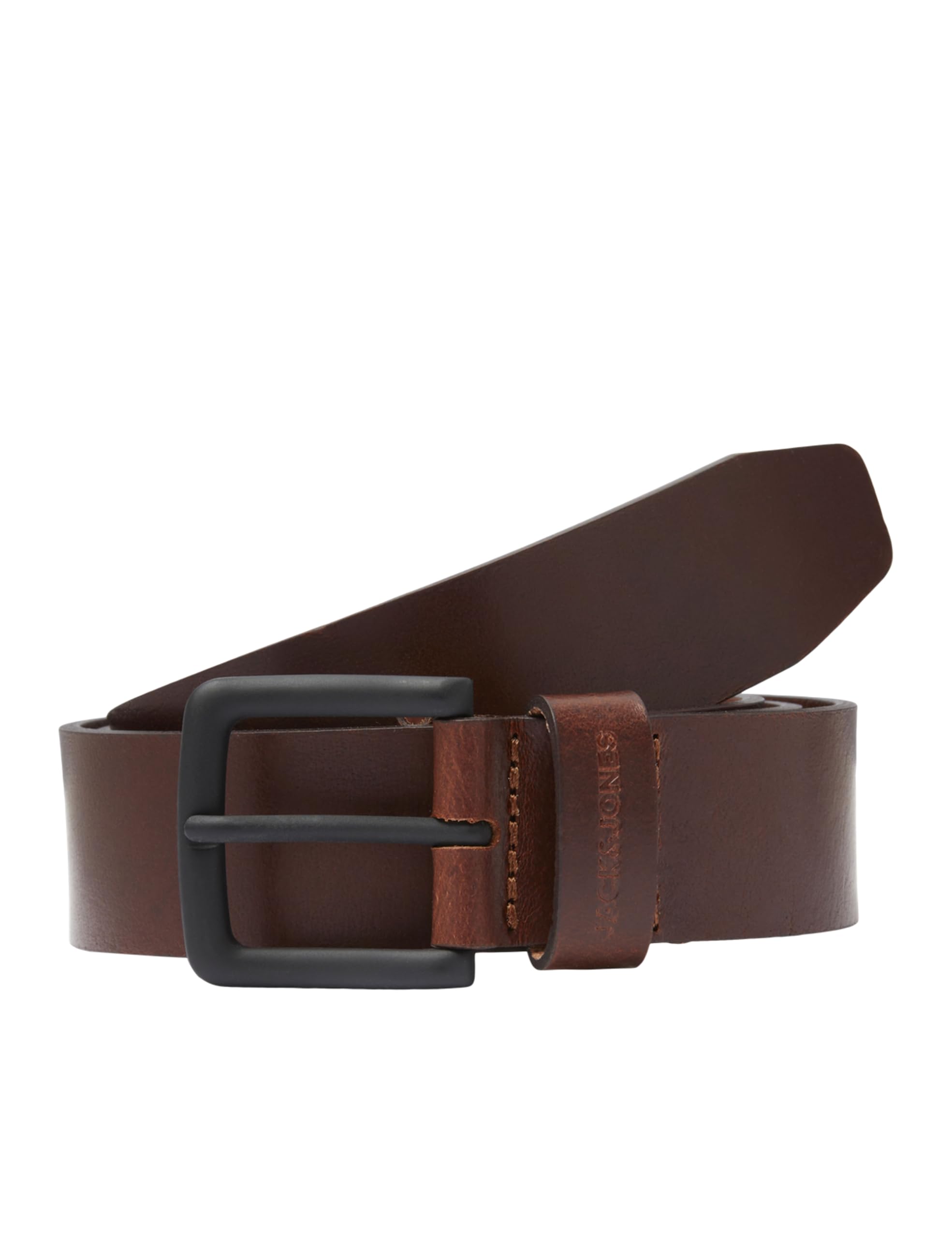 Bestseller A/S JACK&JONES Men's Jacroma Leather Belt NOOS Brown Stone 95, Brown Stone